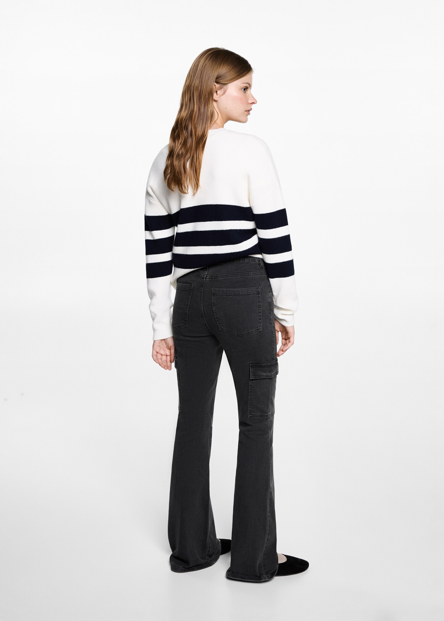 Flared cargo jeans - Reverse of the article