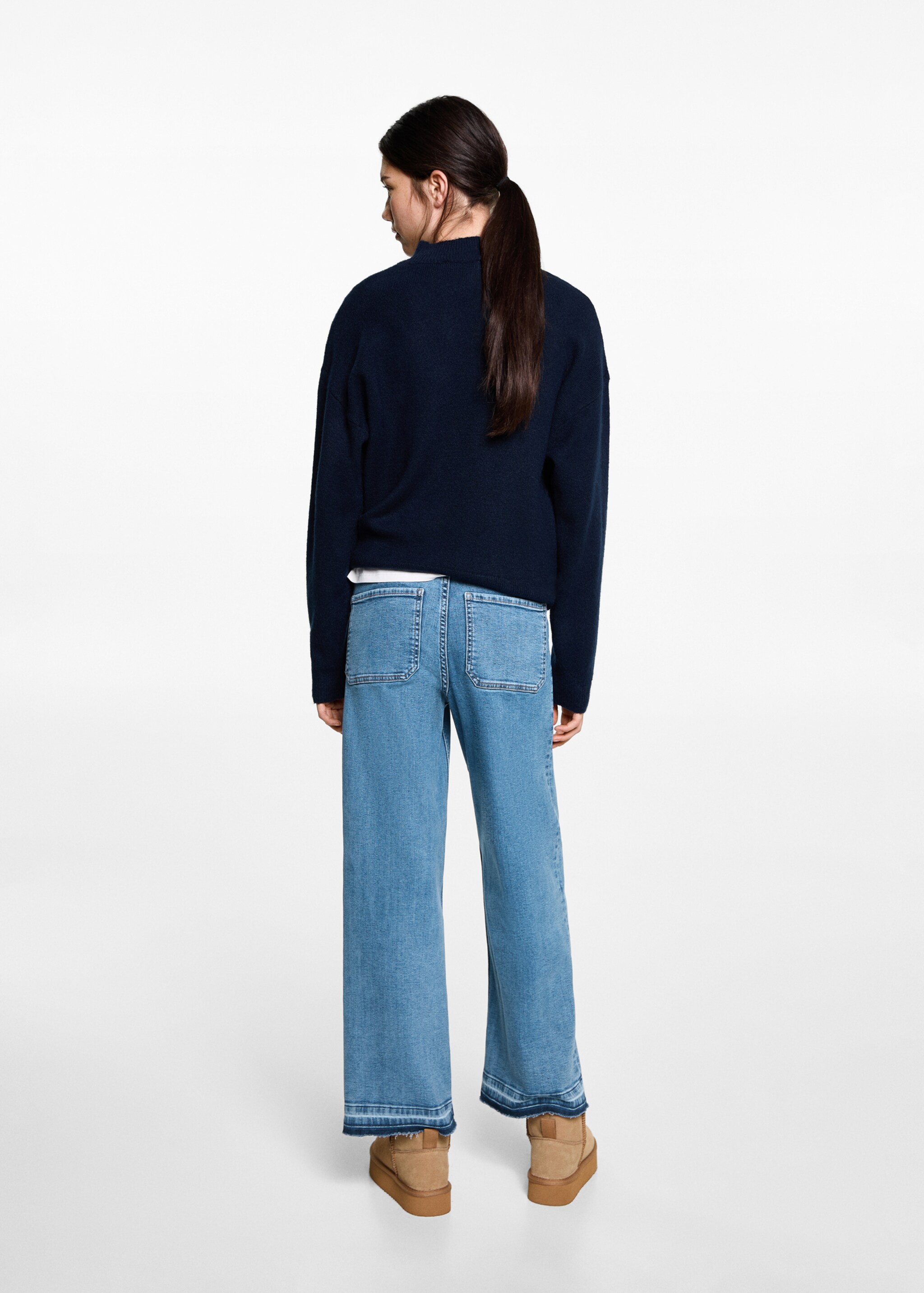 Jeans culotte bolsillos - Reverso del artículo