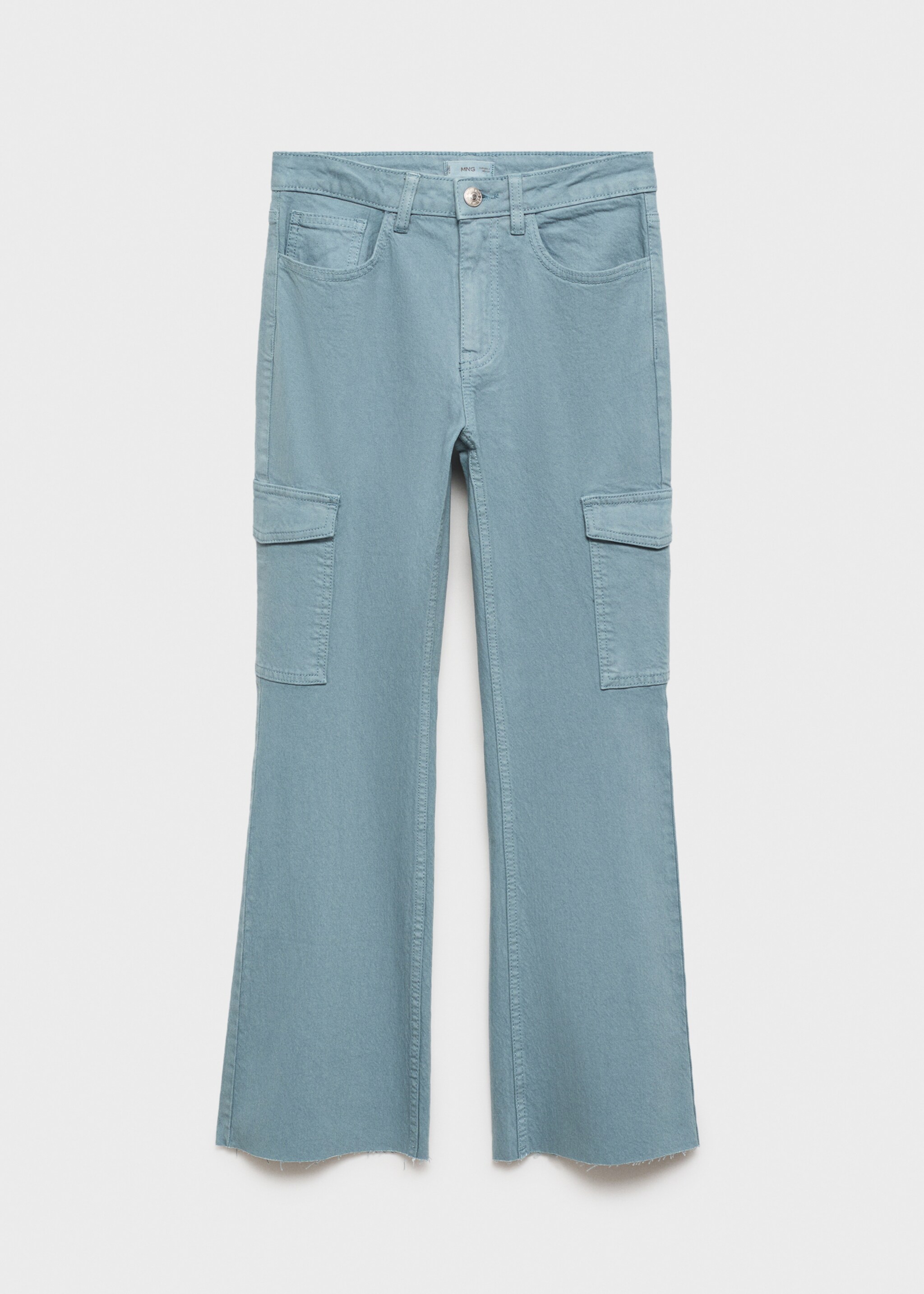 Cropped flared cargo jeans - Article without model