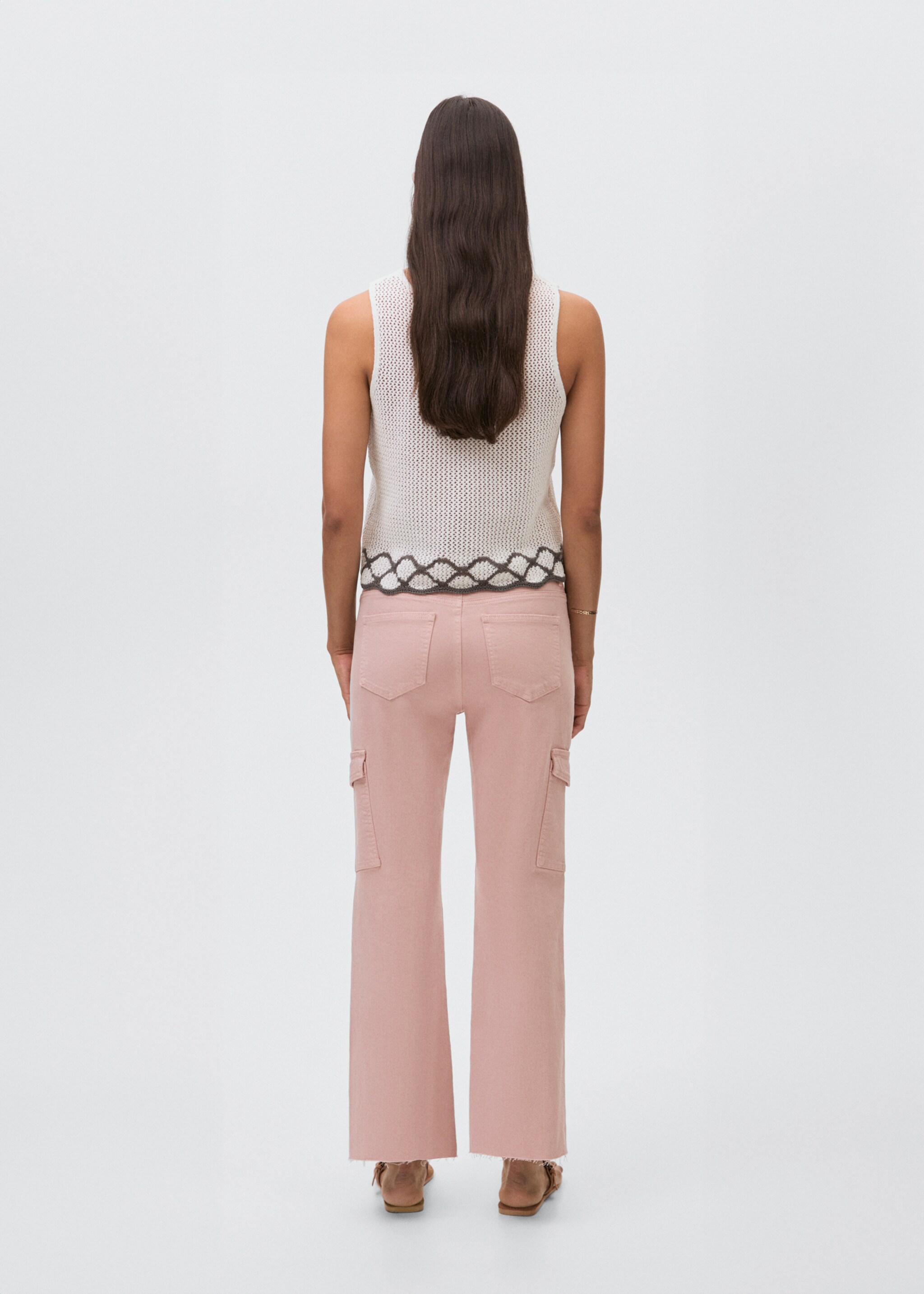 Jeans crop flare cargo - Reverso del artículo