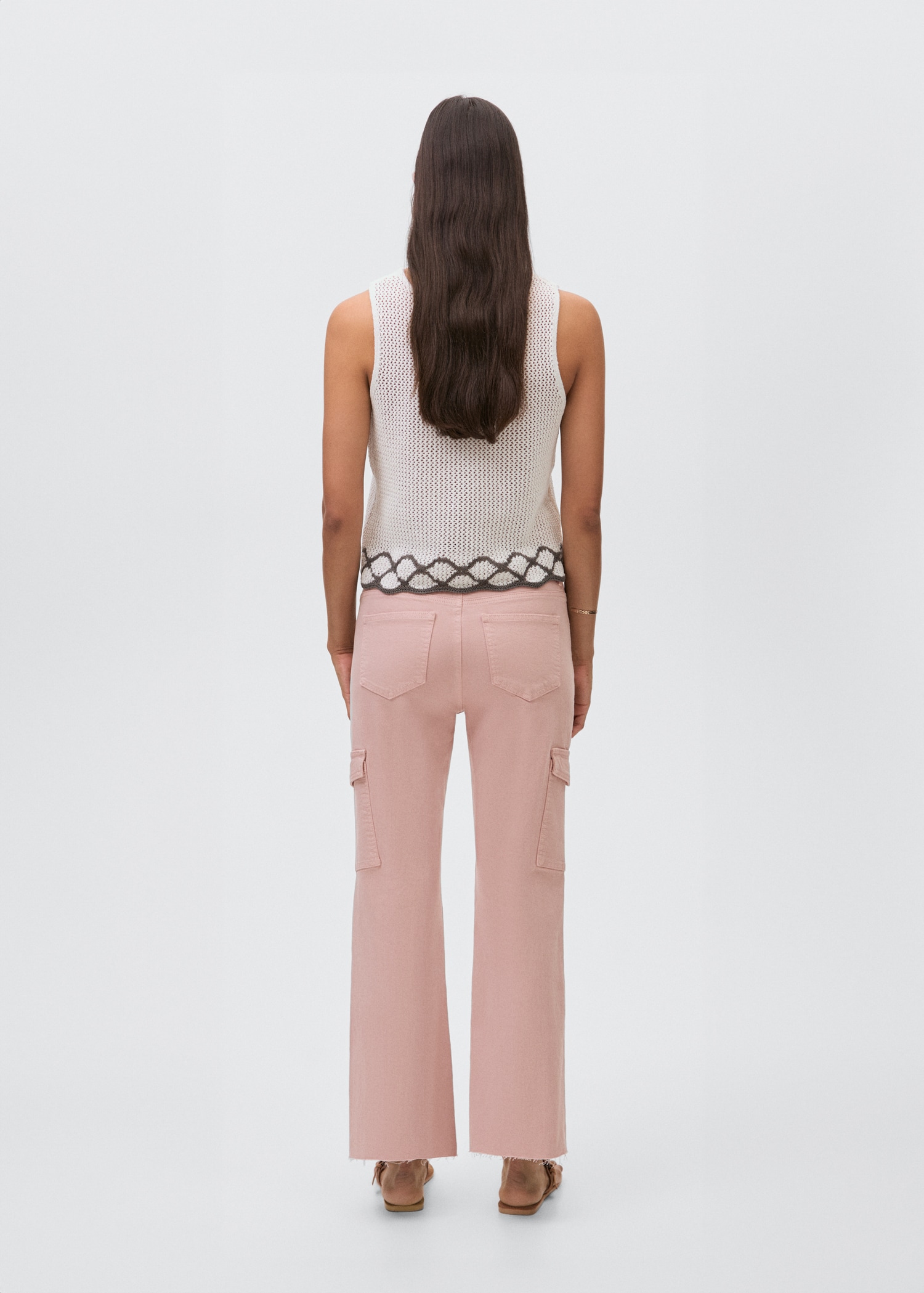 Jeans crop flare cargo - Reverso del artículo