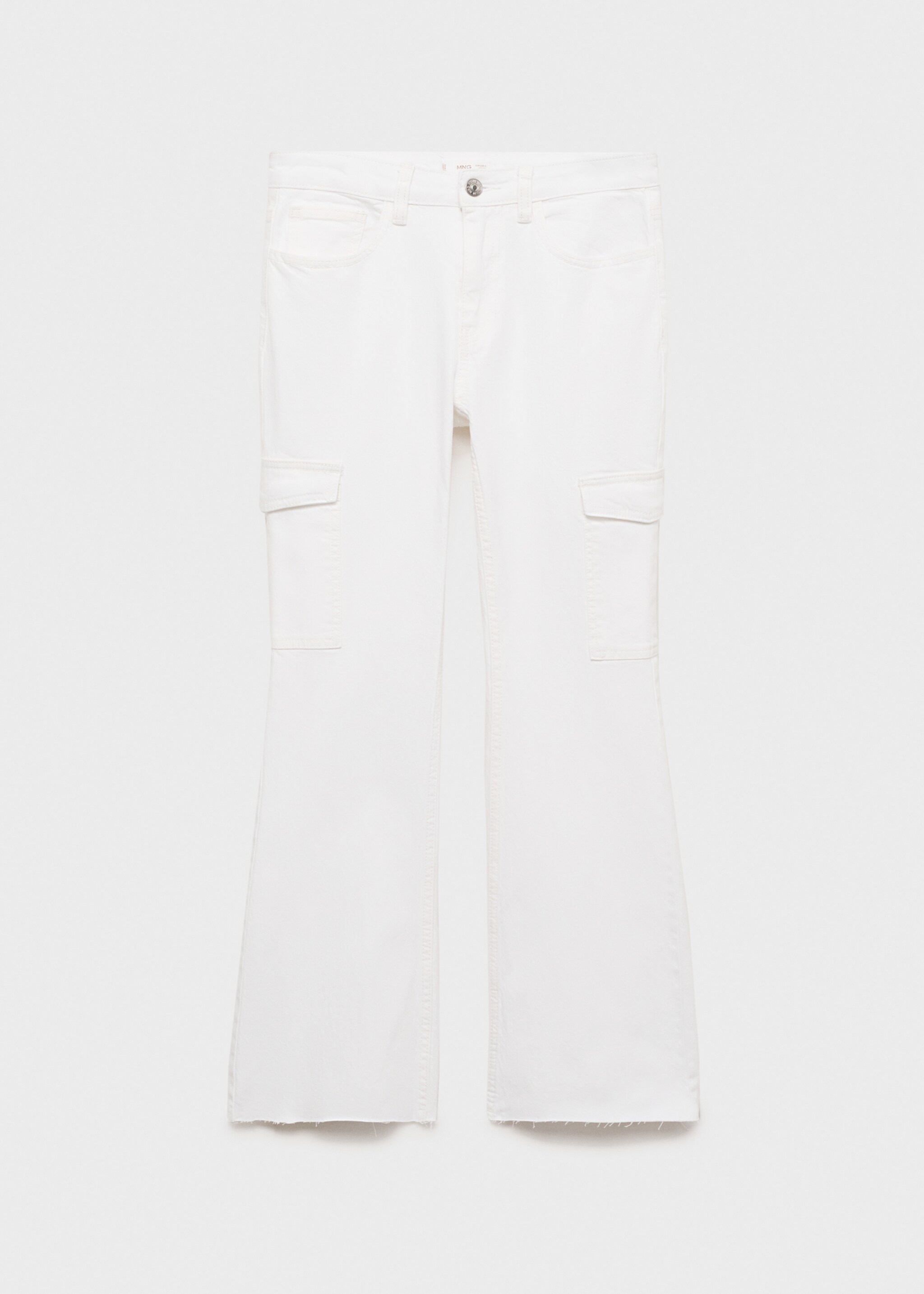 Cropped flared cargo jeans - Article without model