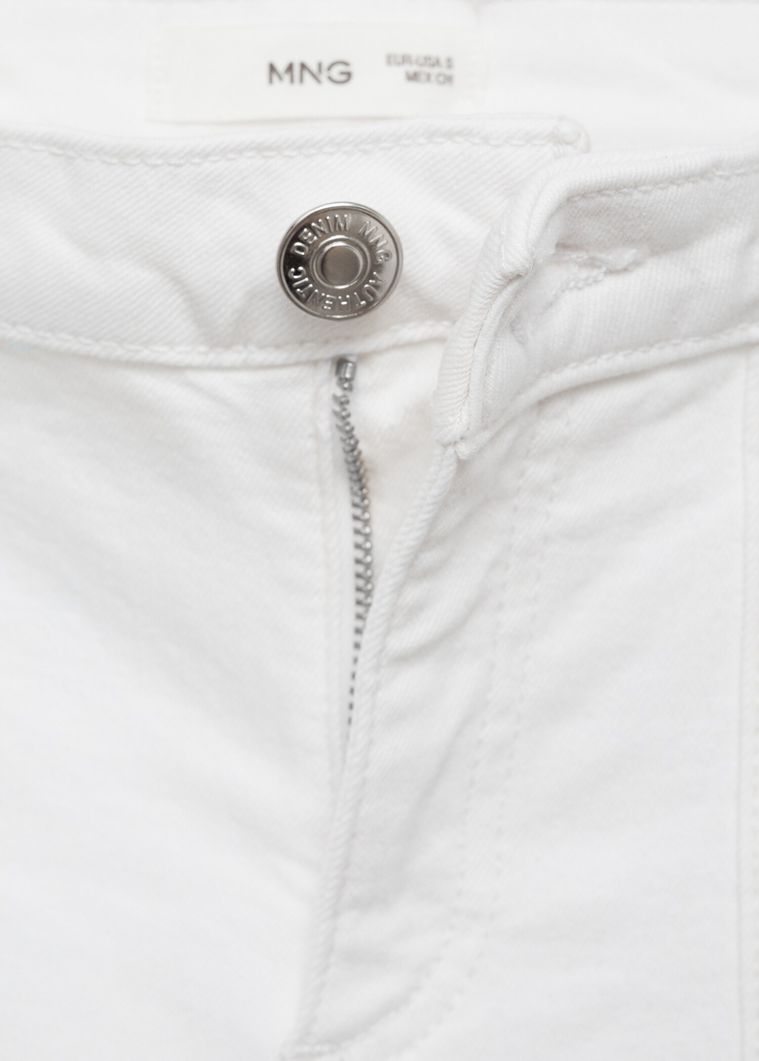Wideleg low frayed hem jeans - Details of the article 8