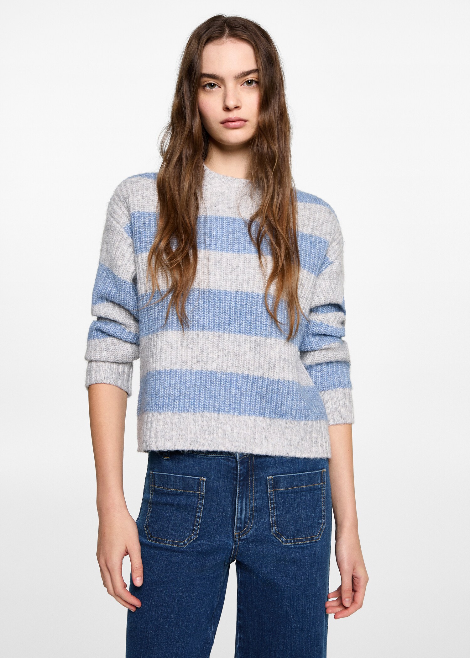 Wide-leg jeans with pockets - Medium plane
