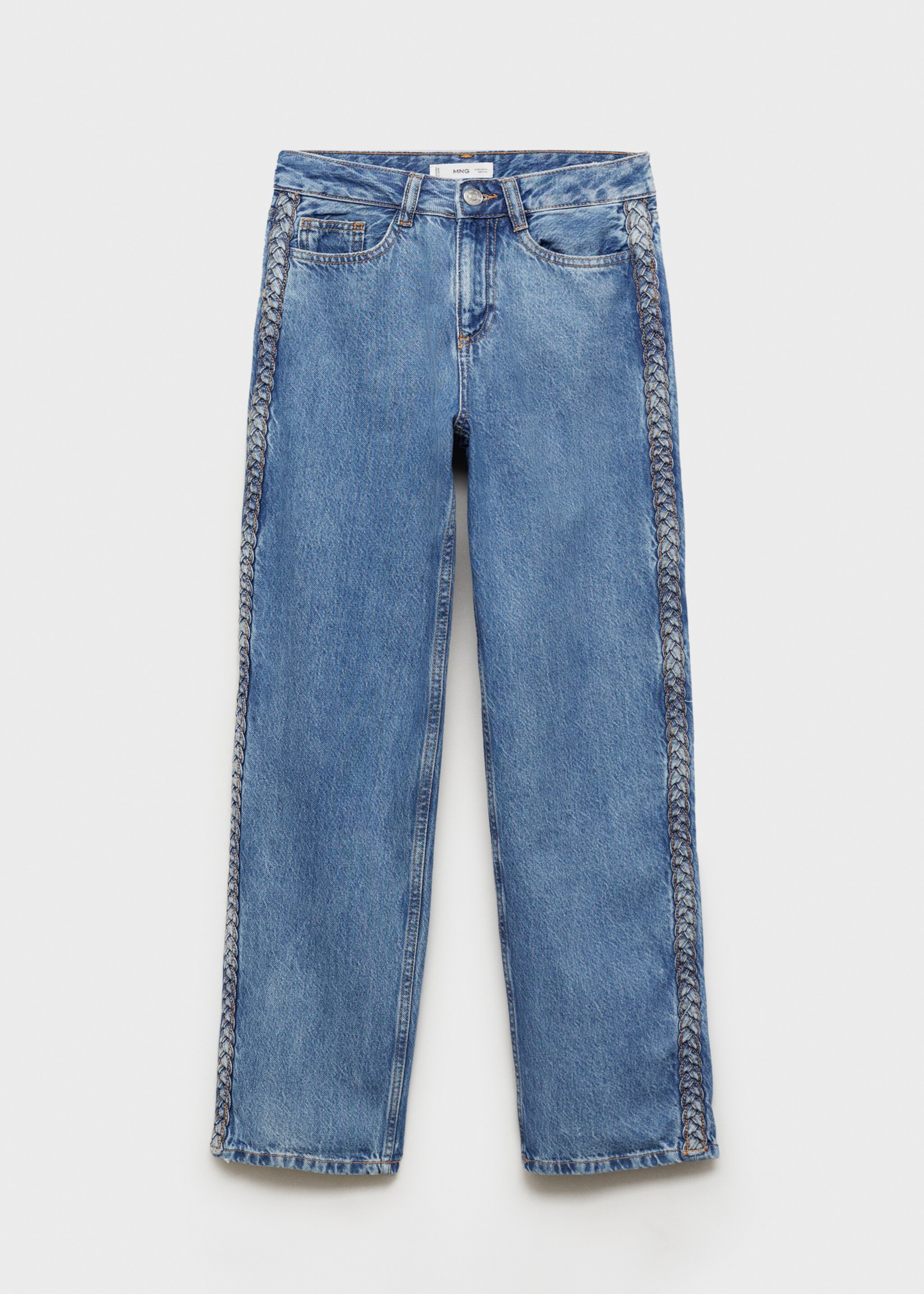 Jeans with braided sides - Article without model