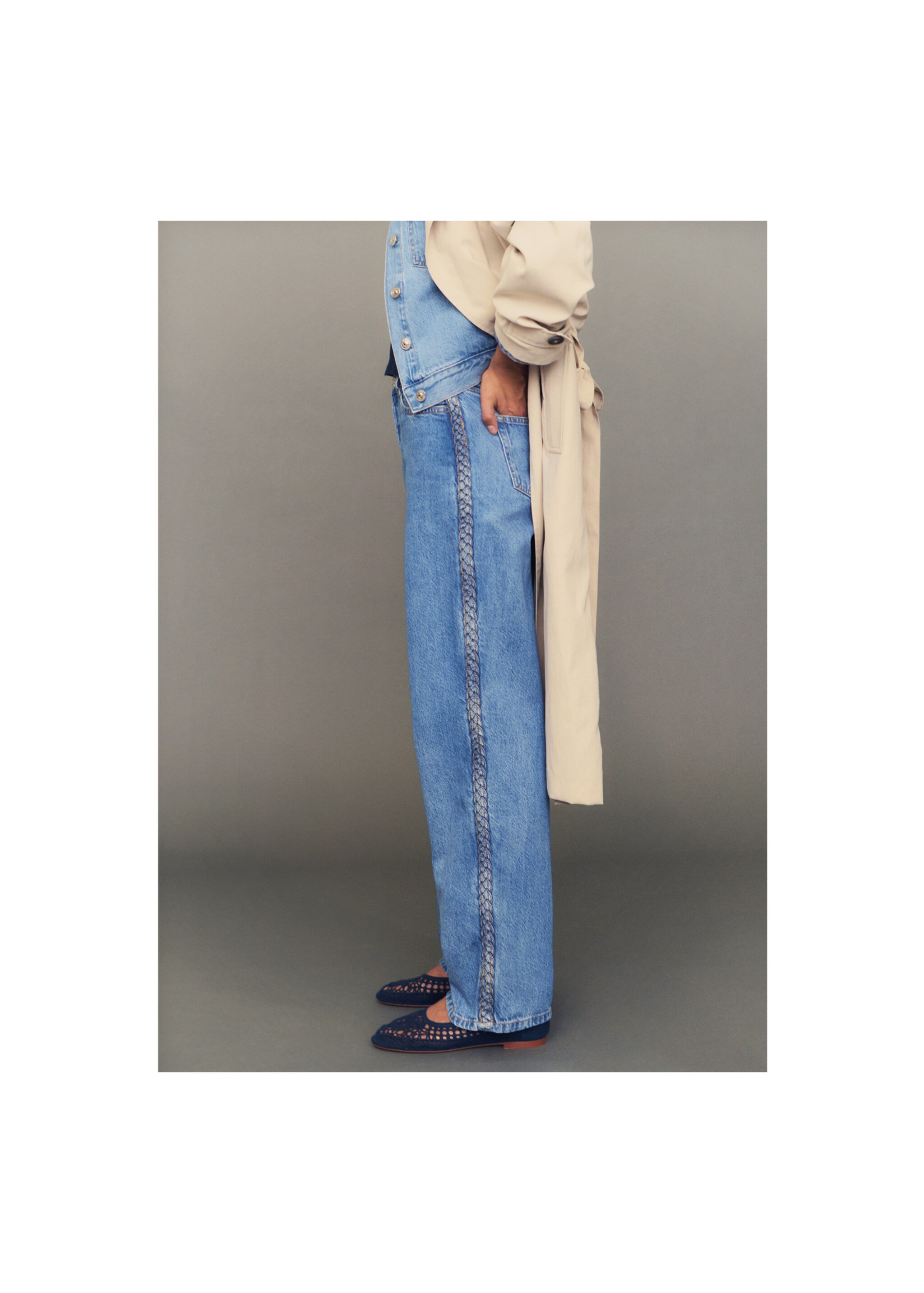 Jeans with braided sides - Details of the article 6
