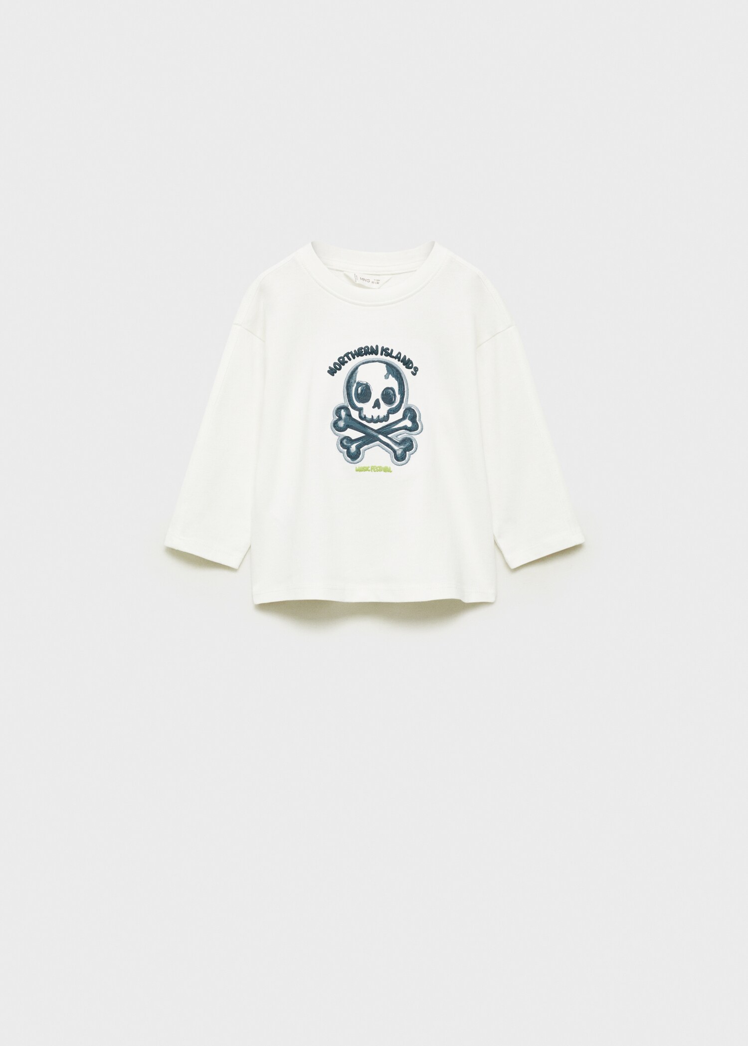 Printed cotton-blend T-shirt - Article without model
