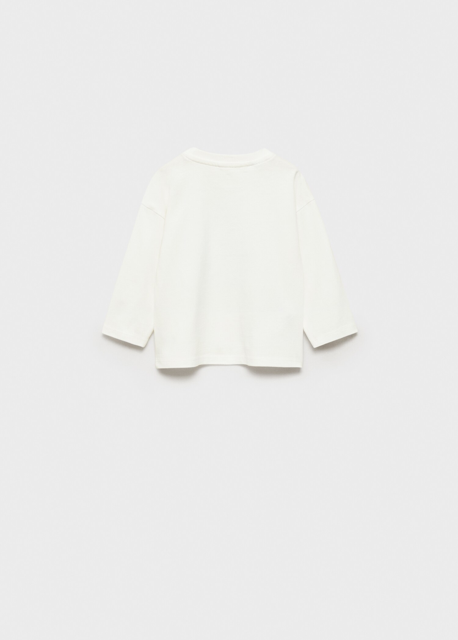 Printed cotton-blend T-shirt - Reverse of the article