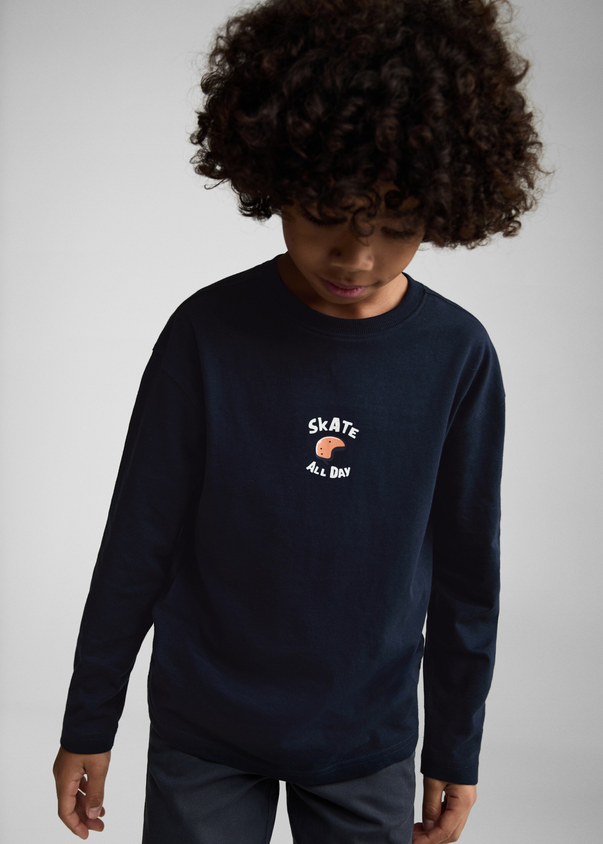 Camiseta algodón estampado - Plano medio