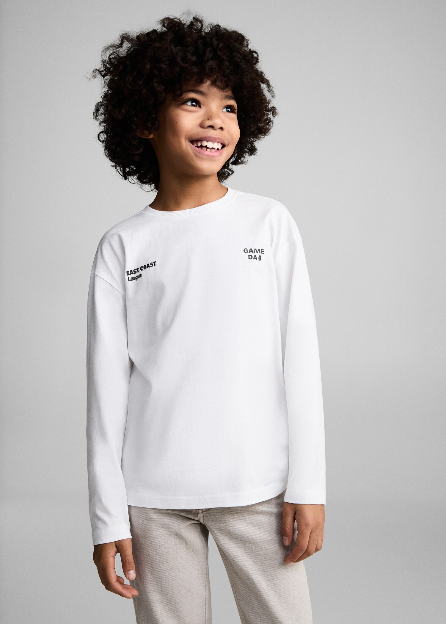T-shirt en coton imprimé - Plan moyen