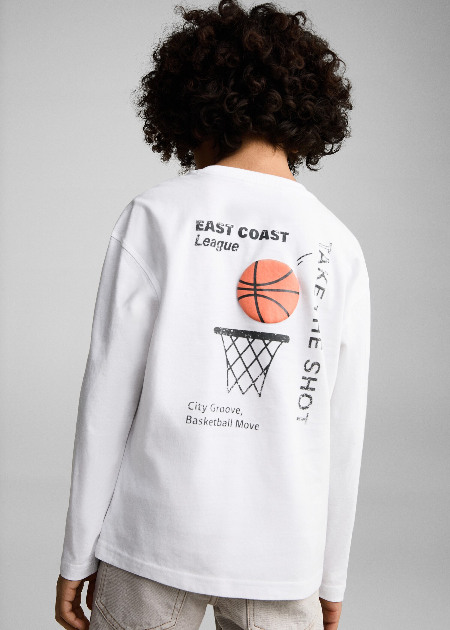 T-shirt en coton imprimé - Verso de l’article