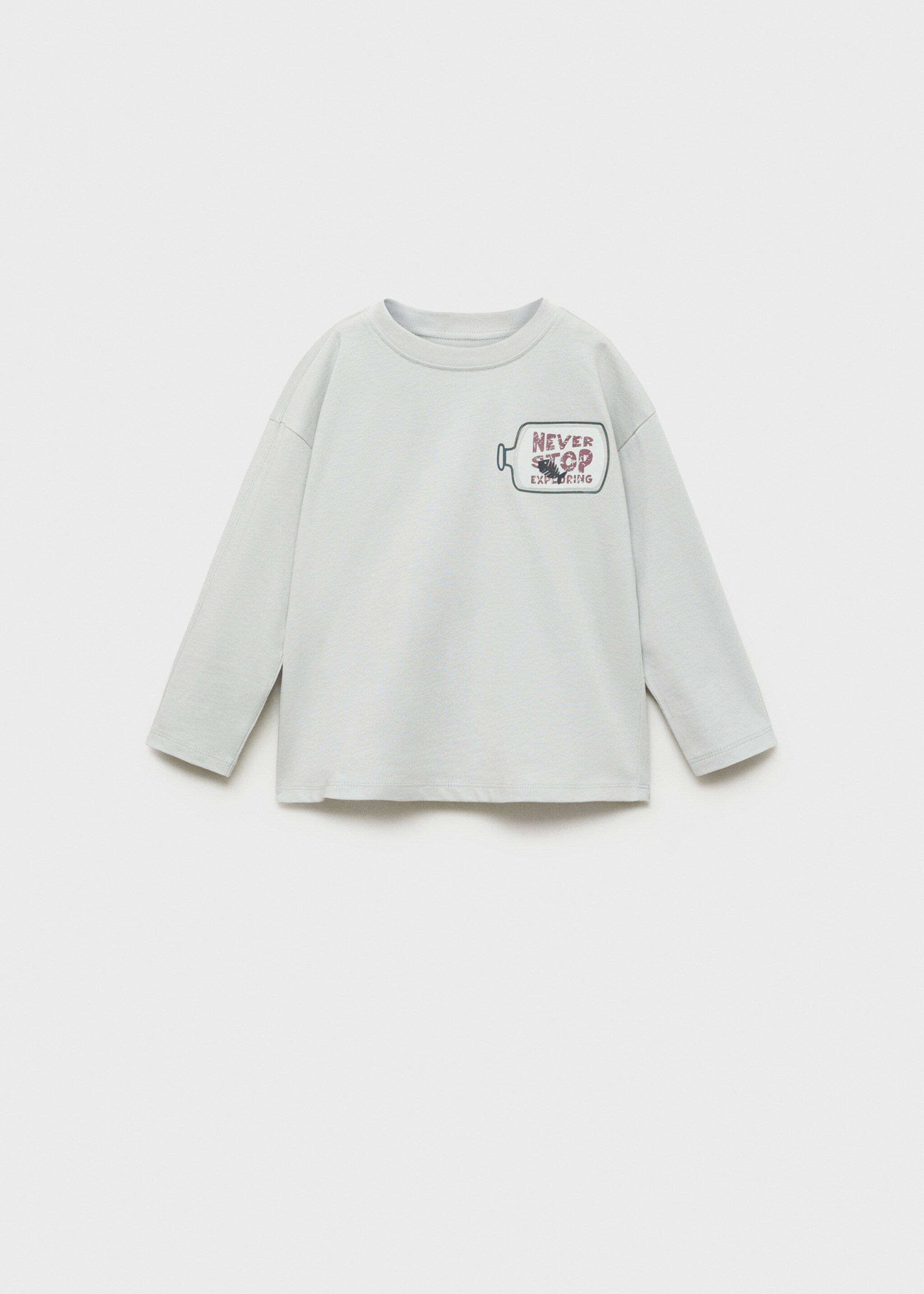 Camiseta mensaje aplique decorativo - Artículo sin modelo