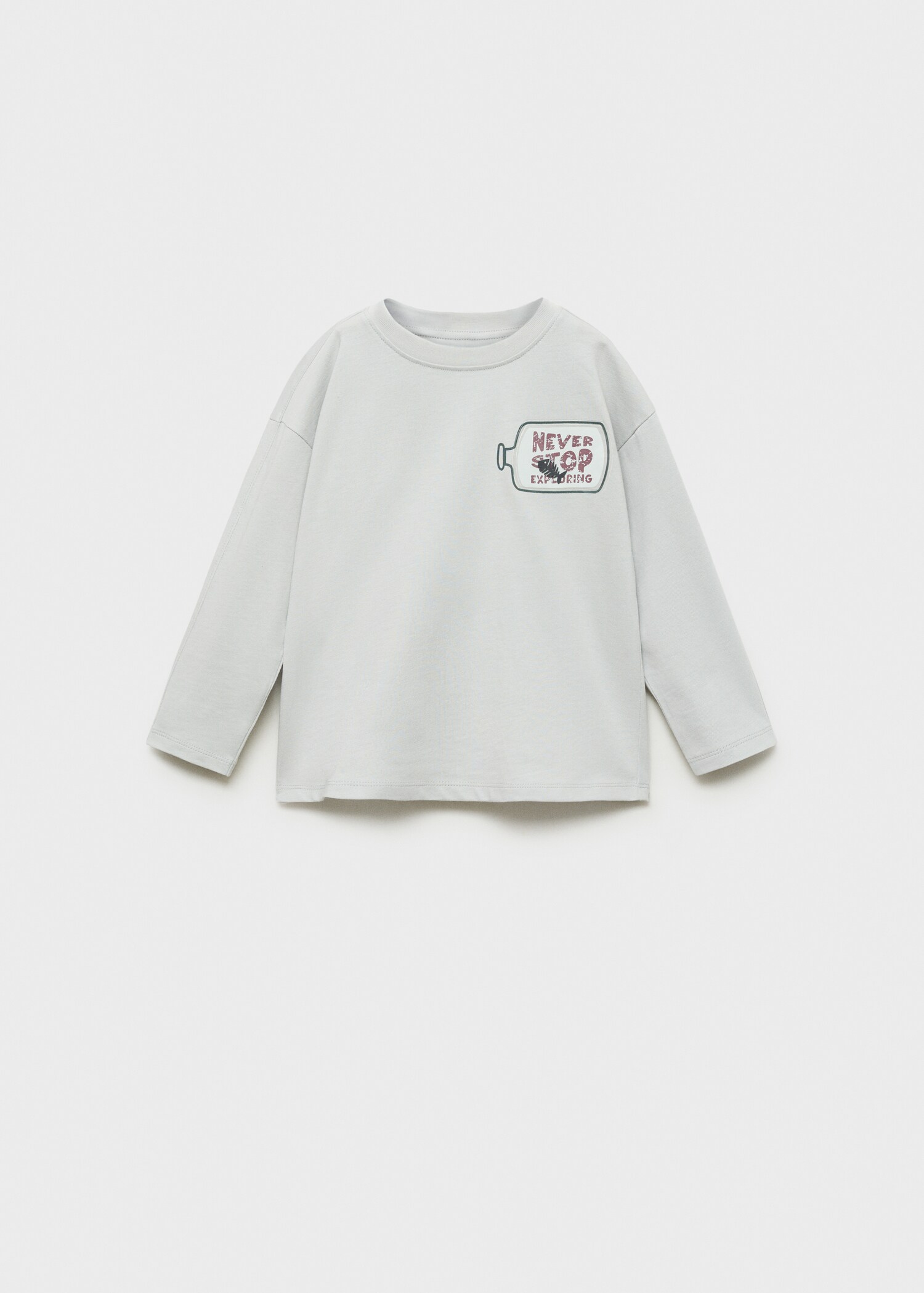 Decorative appliqué message t-shirt - Article without model