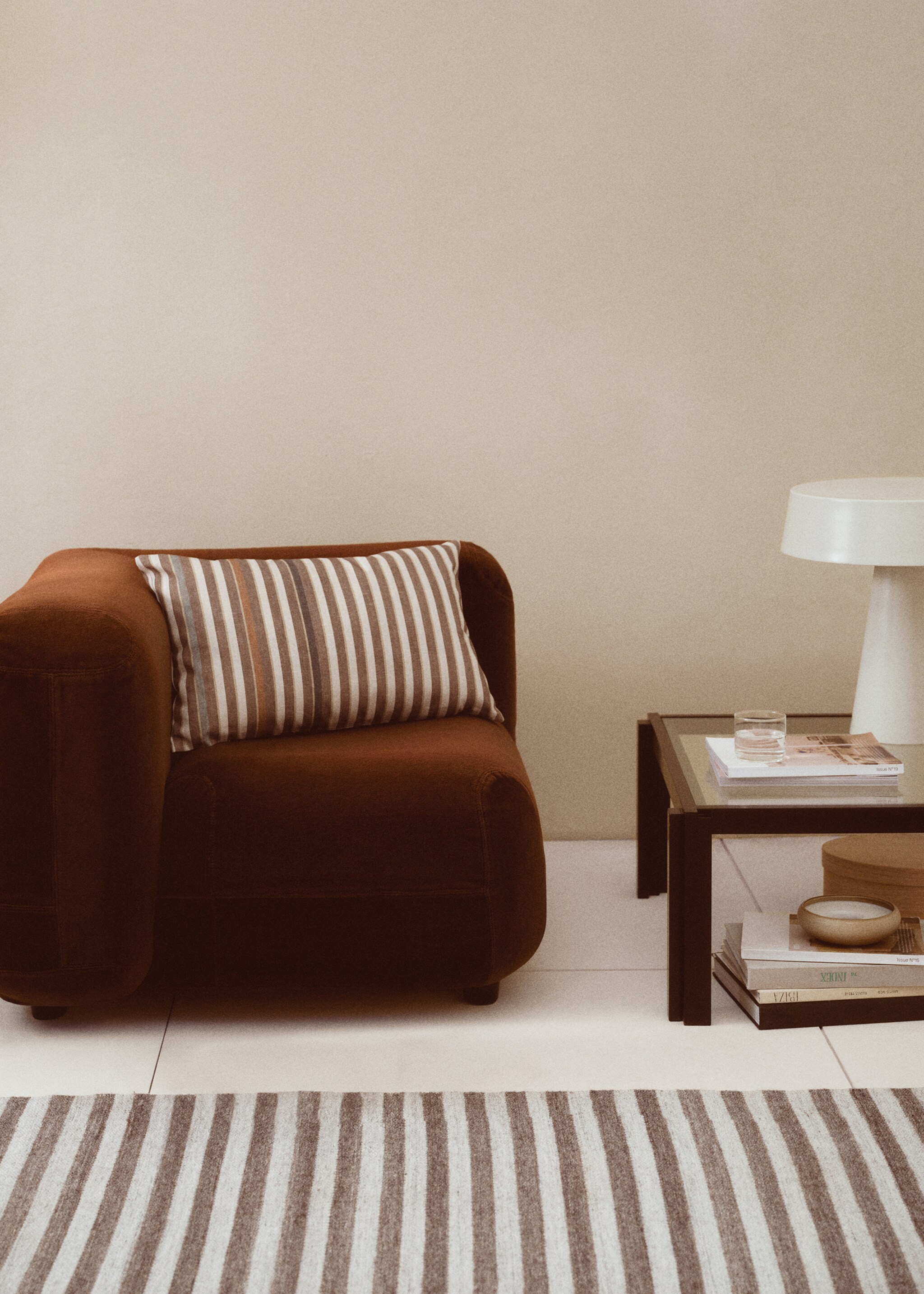 Cushion cover with printed stripes 40x60 cm - Details of the article 6