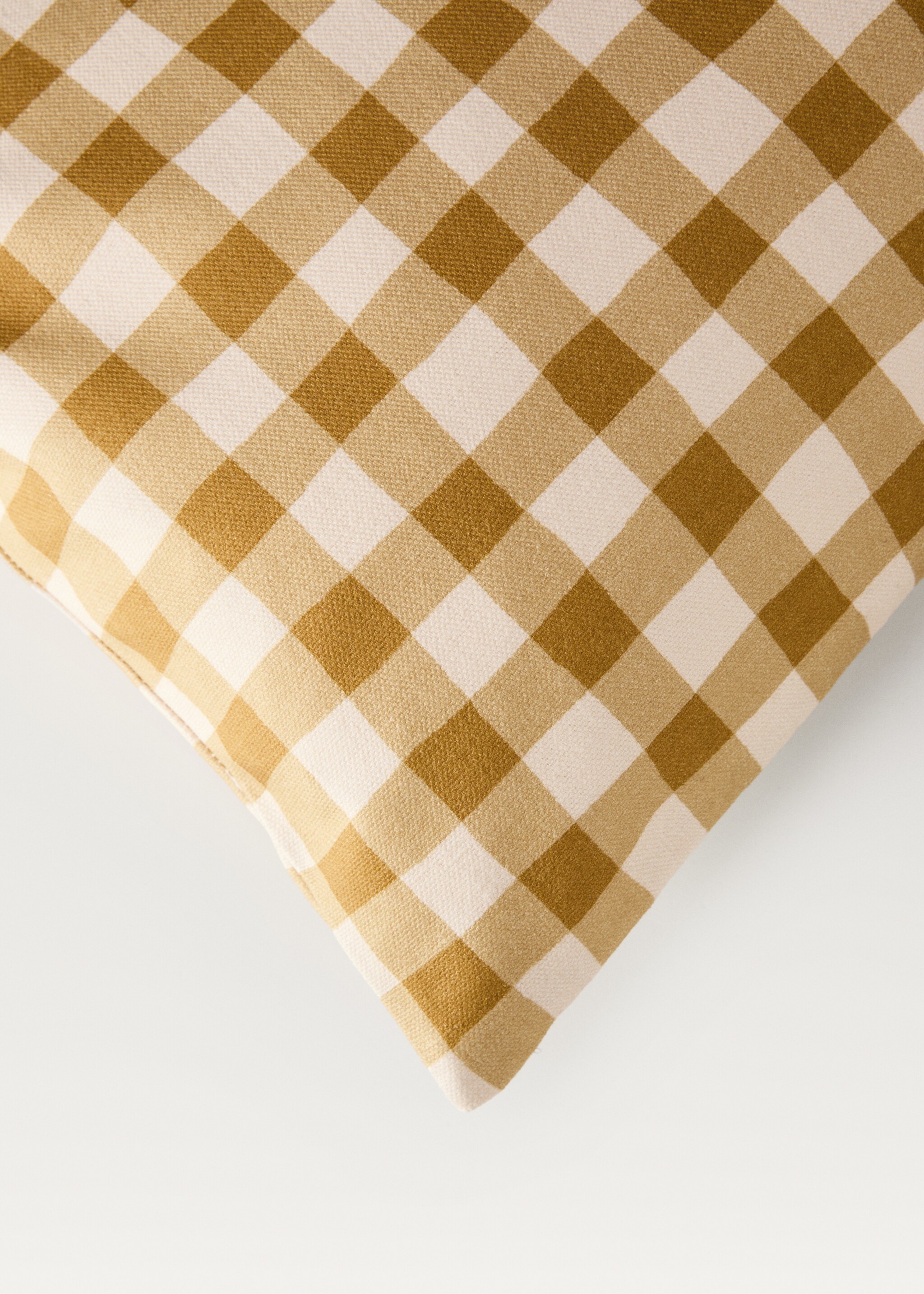Housse de coussin coton imprimé vichy 30x50 cm - Détail de l'article 2