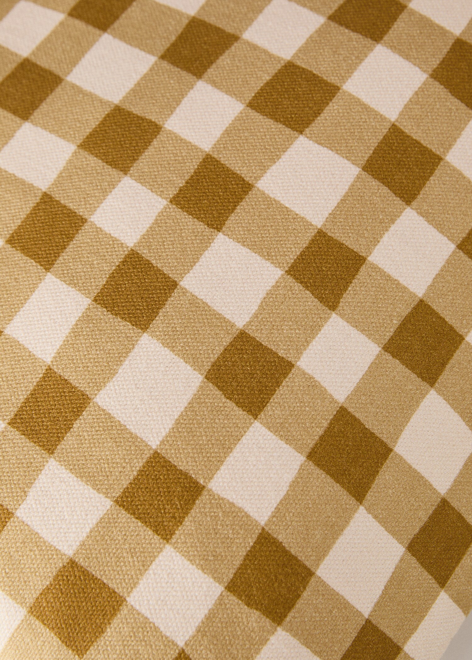 Cotton gingham check cushion cover 30x50 cm - Details of the article 3