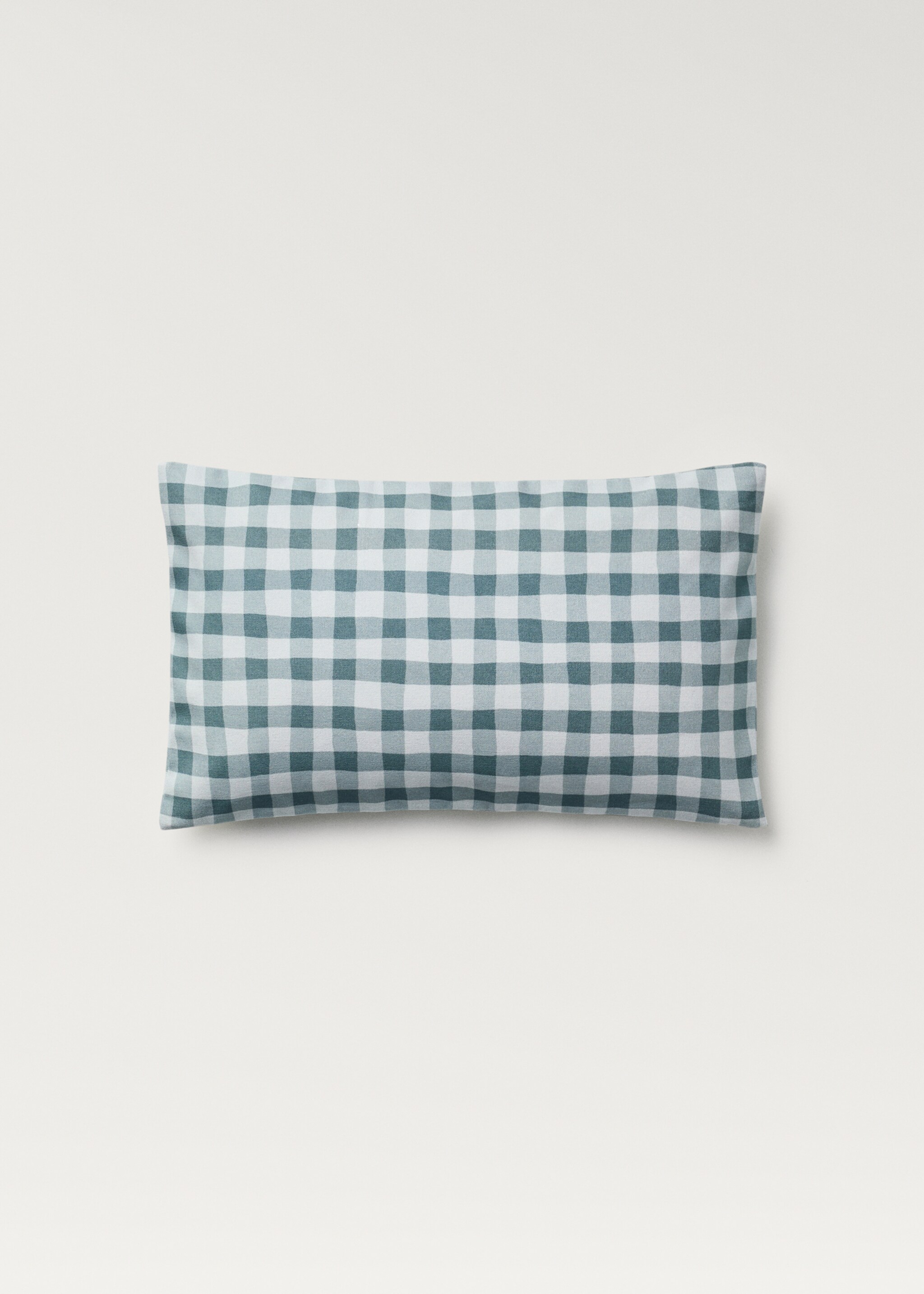 Cotton gingham check cushion cover 30x50 cm - Article without model
