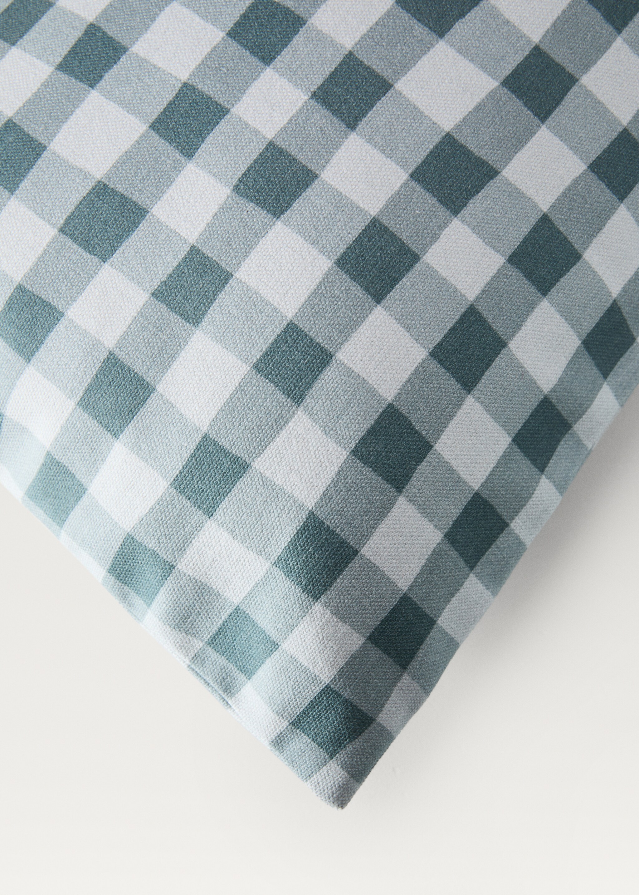 Cotton gingham check cushion cover 30x50 cm - Details of the article 2