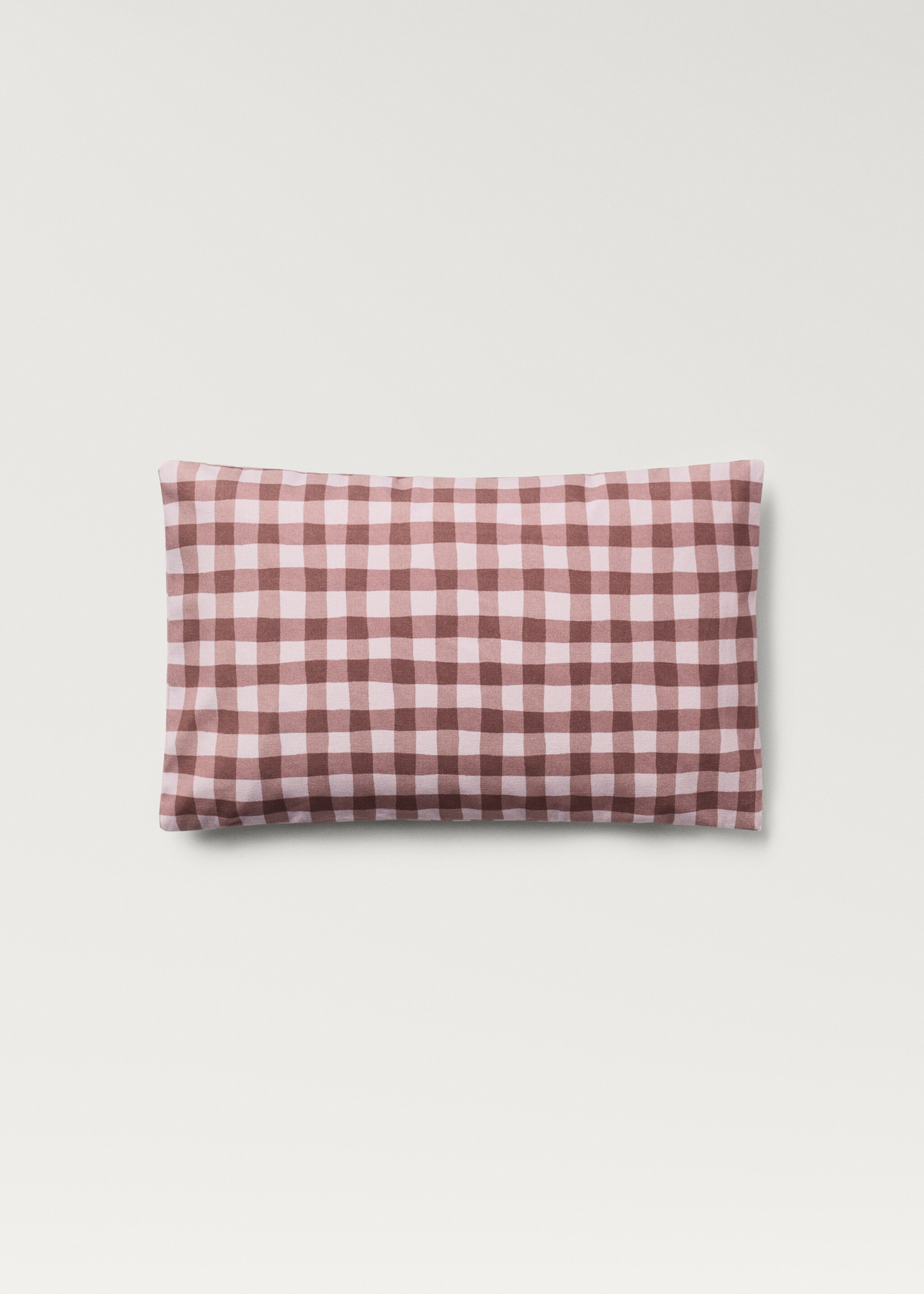 Cotton gingham check cushion cover 30x50 cm - Article without model