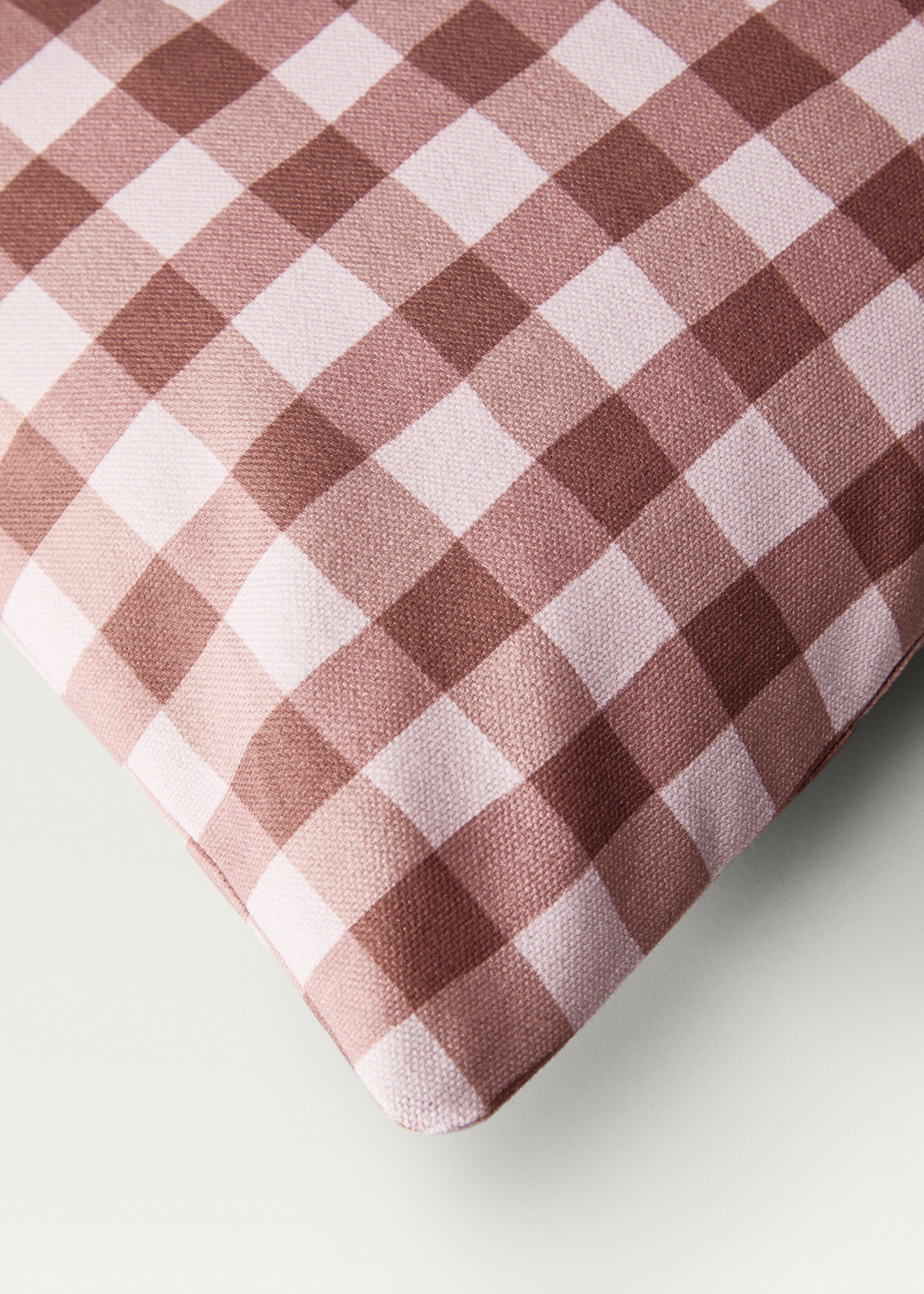 Cotton gingham check cushion cover 30x50 cm - Details of the article 2
