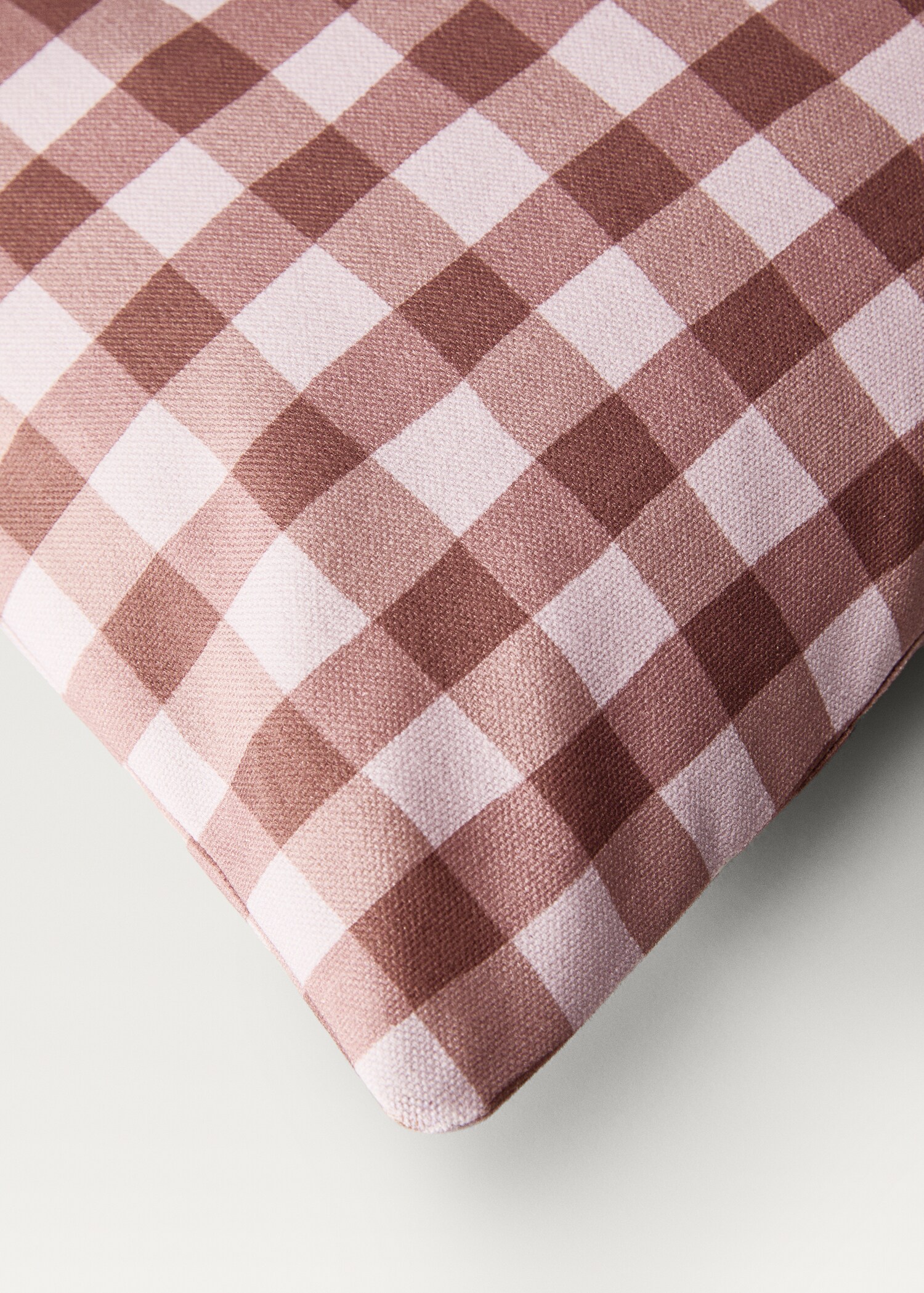 Cotton gingham check cushion cover 30x50 cm - Details of the article 2
