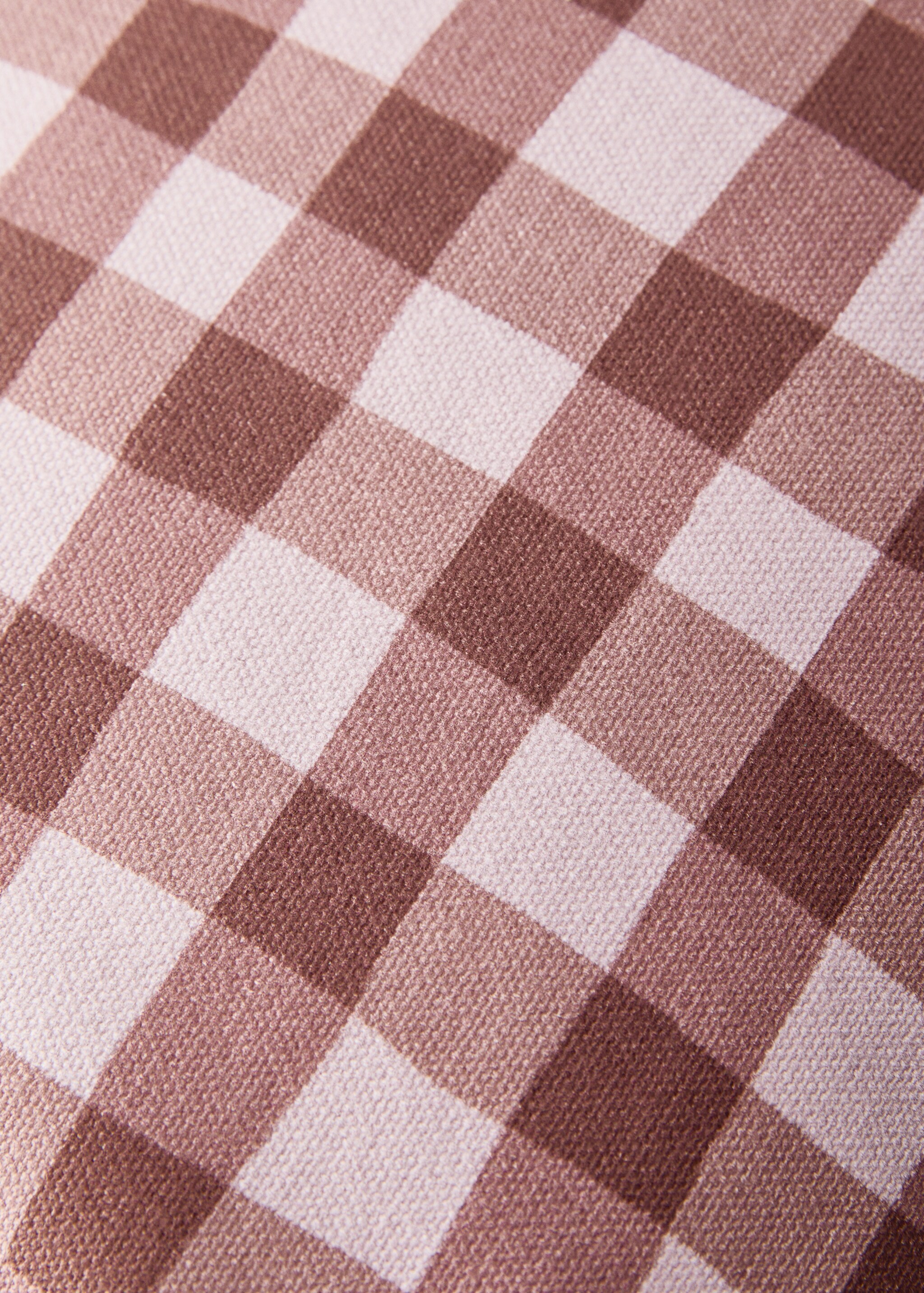 Cotton gingham check cushion cover 30x50 cm - Details of the article 3