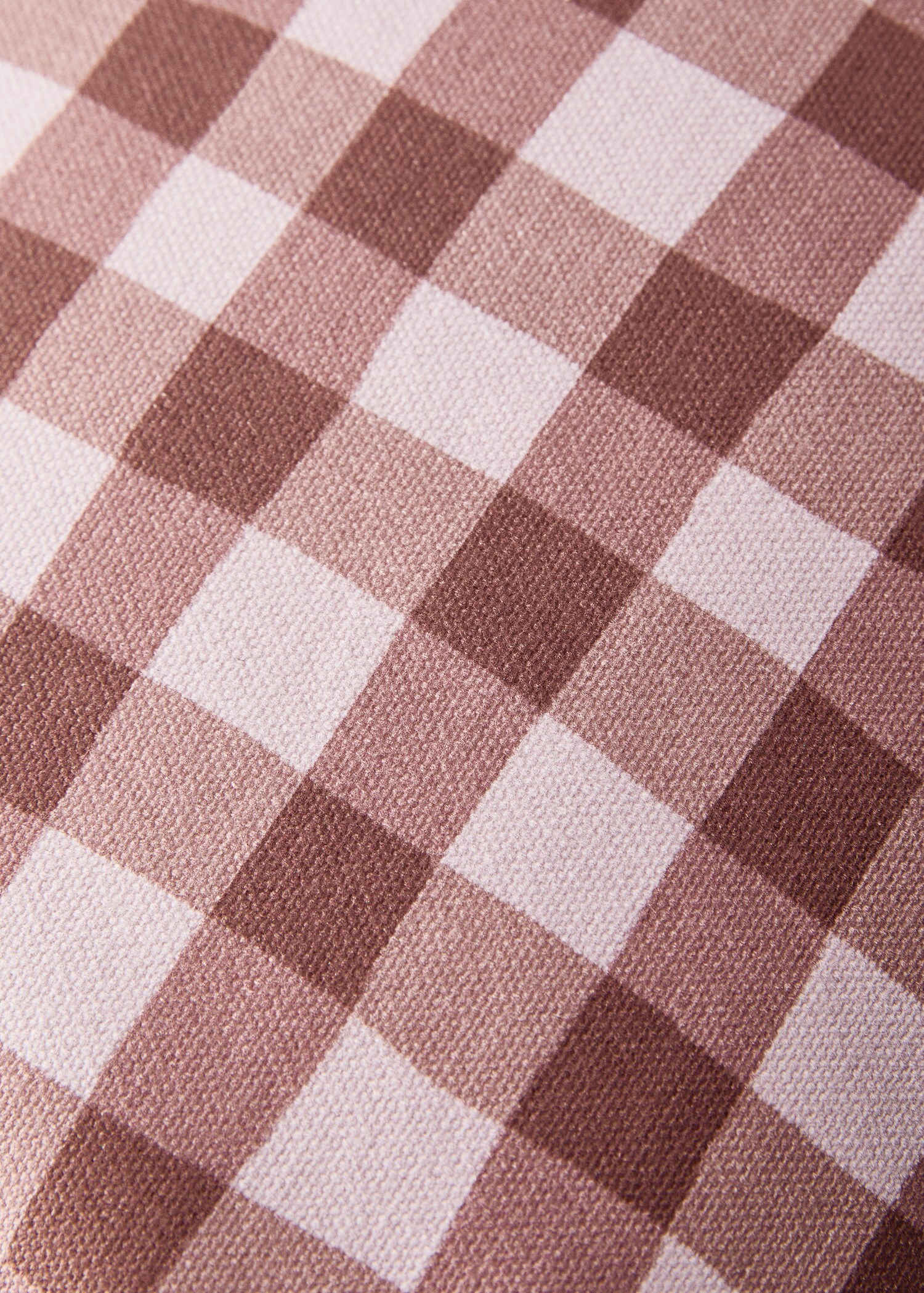 Cotton gingham check cushion cover 30x50 cm - Details of the article 3
