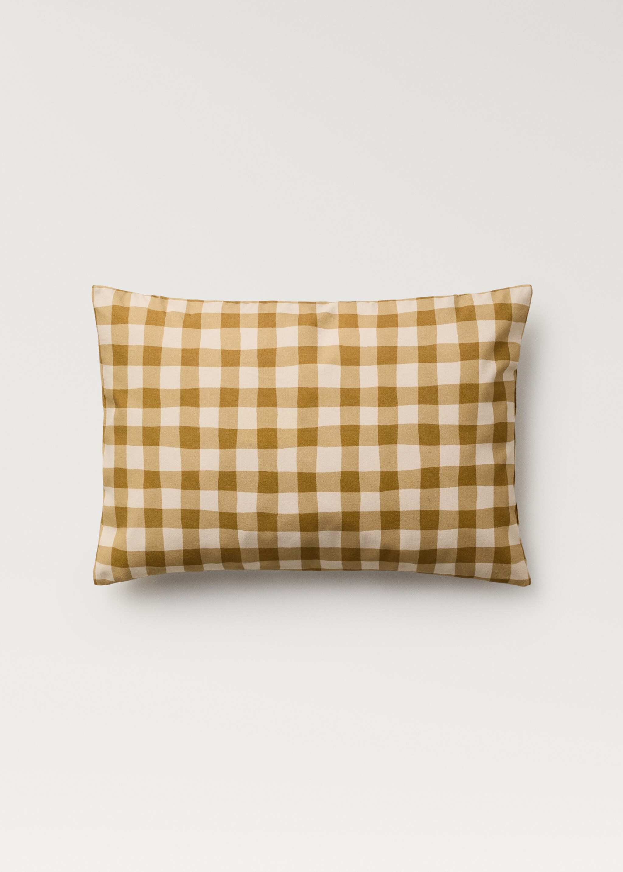 Housse de coussin coton imprimé vichy 40x60 cm - Article sans modèle