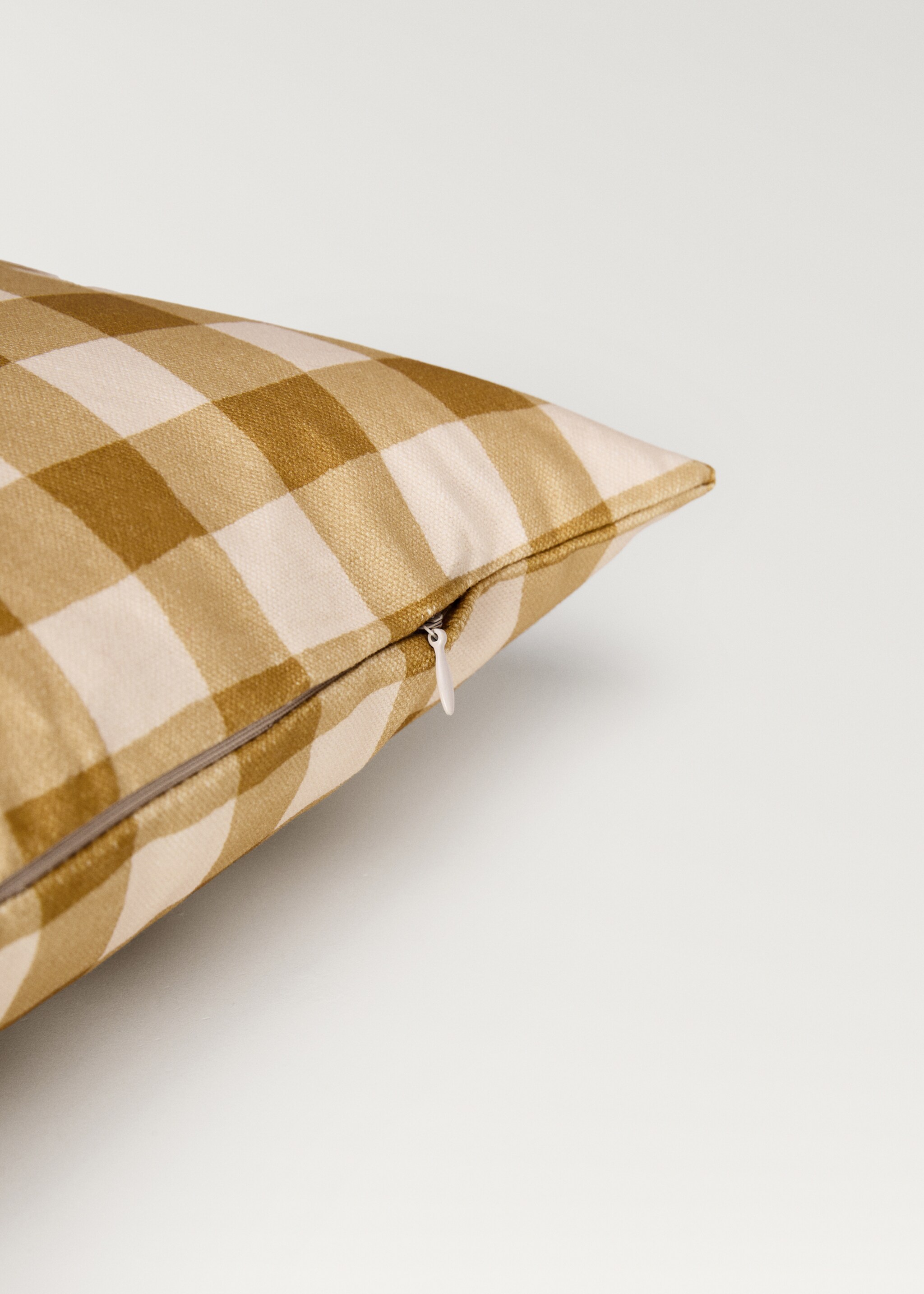 Housse de coussin coton imprimé vichy 40x60 cm - Détail de l'article 1