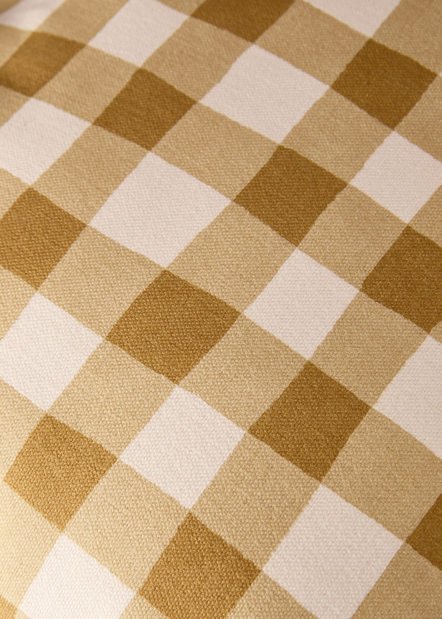 Cotton gingham check cushion cover 40x60 cm - Details of the article 3