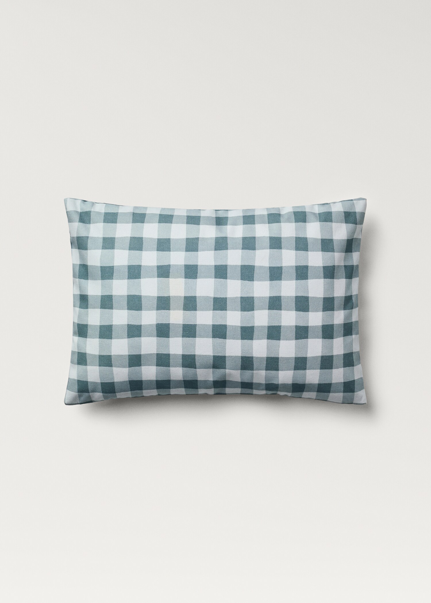 Cotton gingham check cushion cover 40x60 cm - Article without model