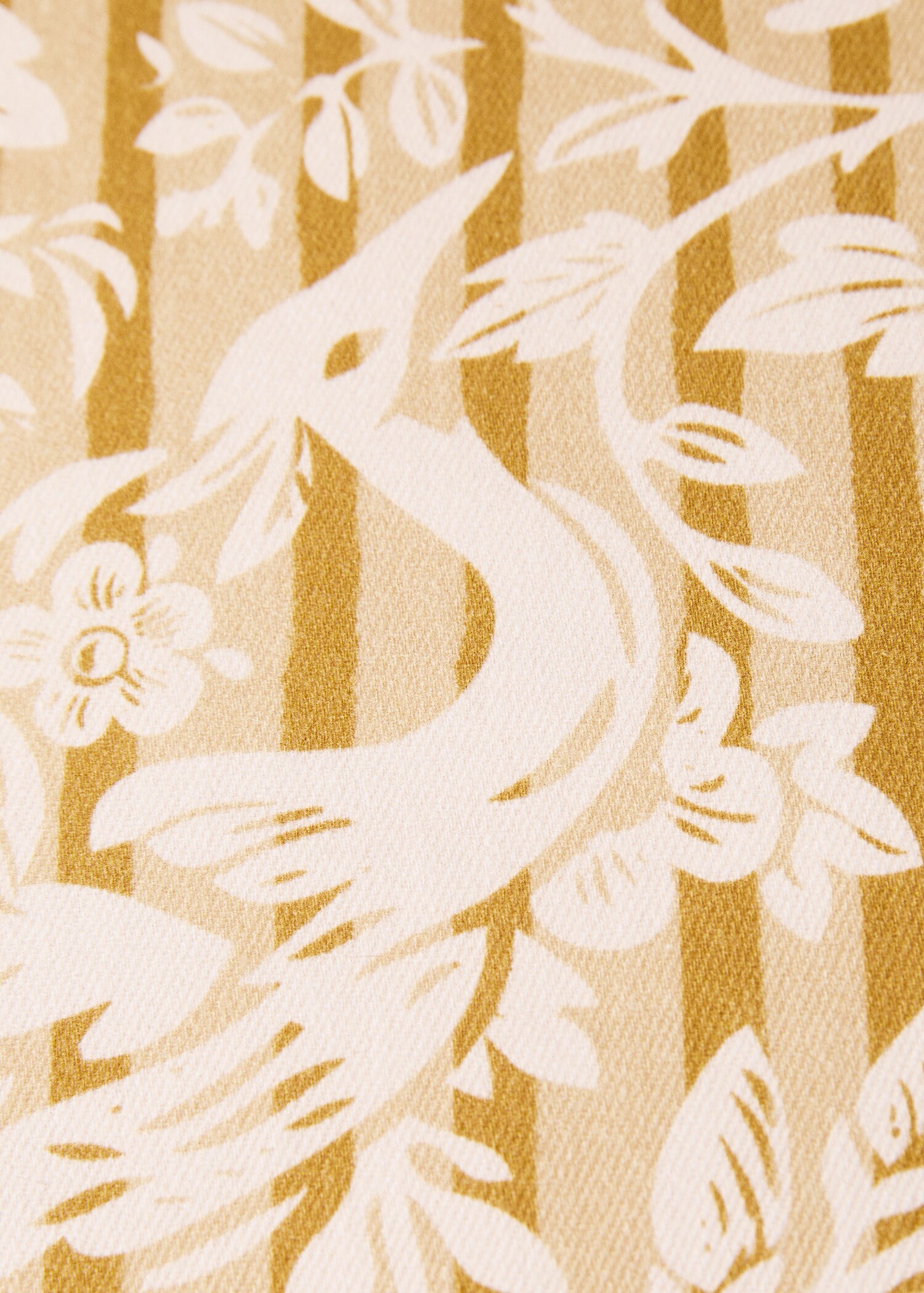 Kissenbezug mit Blumen- und Streifenmuster, 45 x 45 cm - Detail des Artikels 1