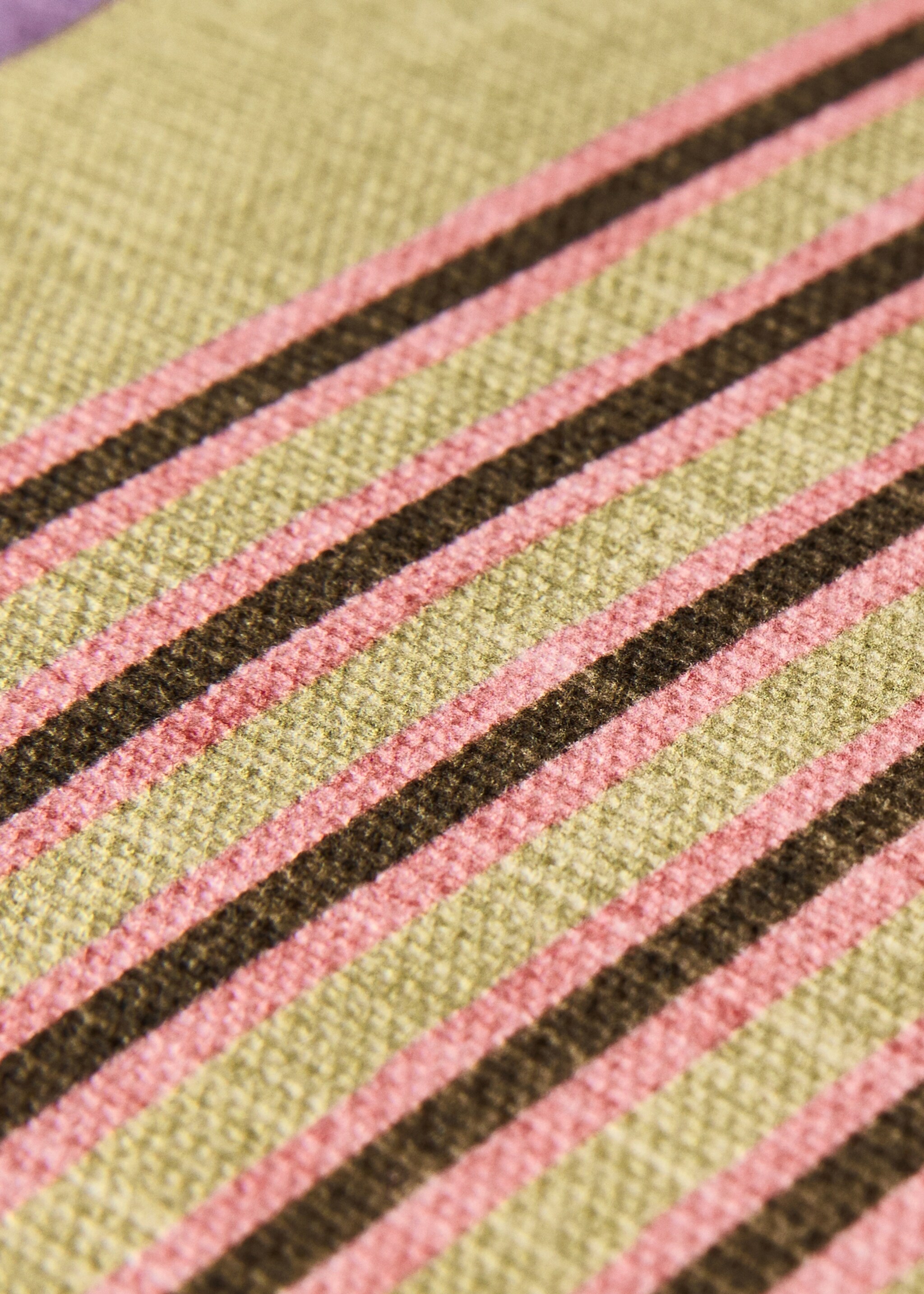 Kissenbezug mit Kontrastborte und mehrfarbigem Streifen, 40 x 60 cm - Detail des Artikels 1