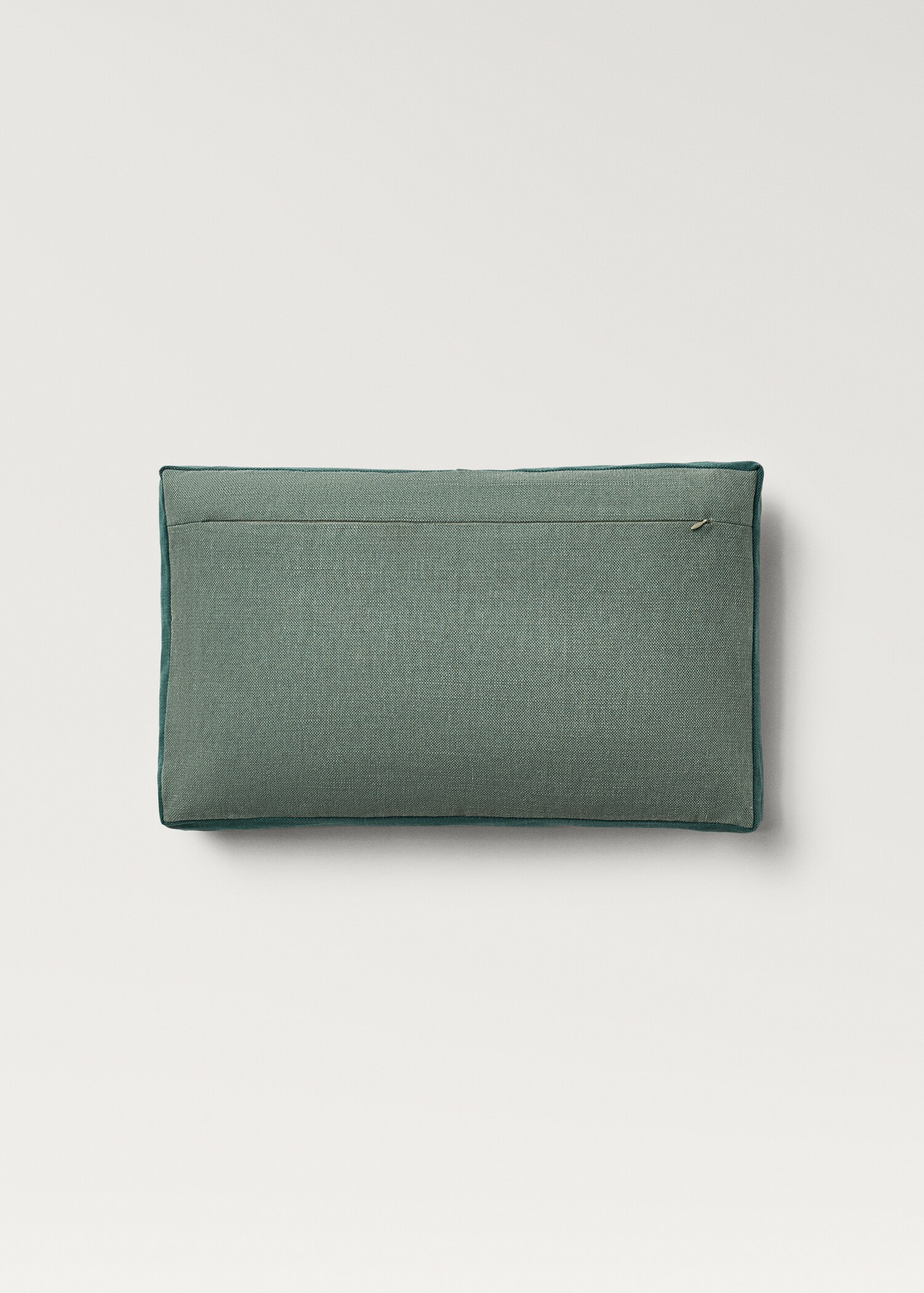 Linen two-tone box cushion cover 30x50 cm - Details of the article 1
