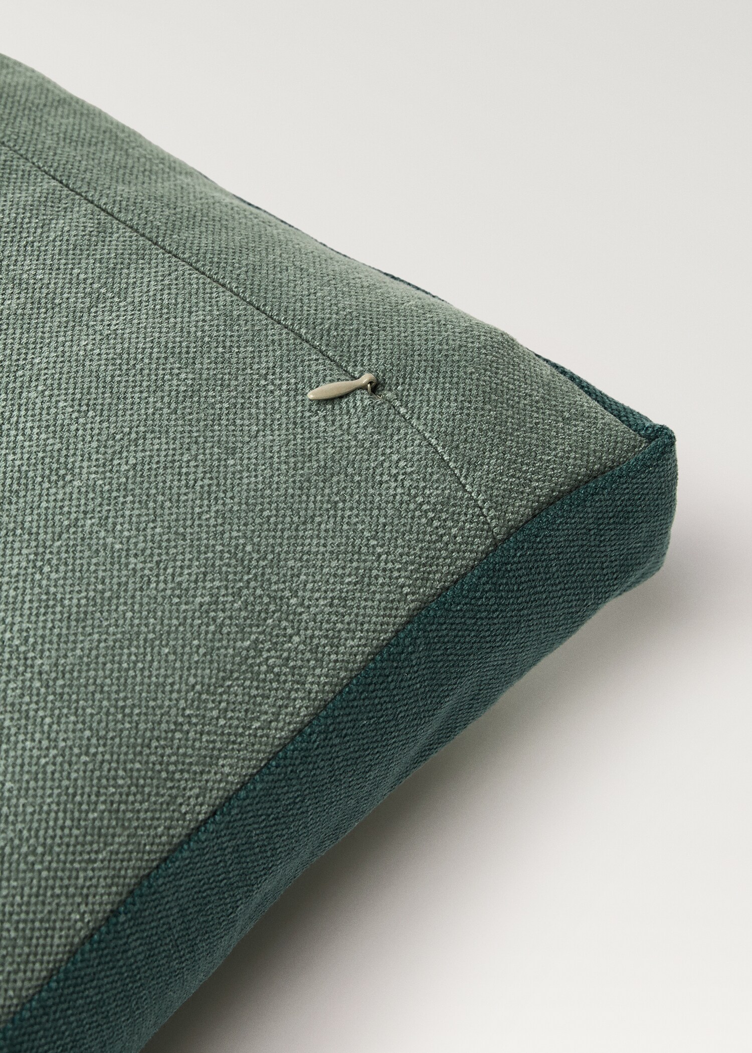 Linen two-tone box cushion cover 30x50 cm - Details of the article 2