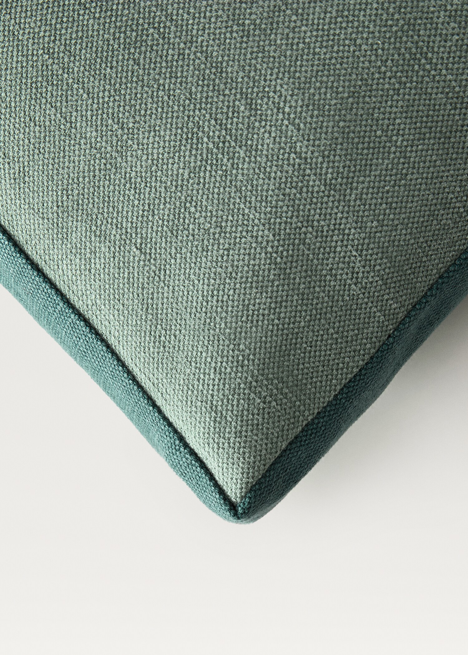 Linen two-tone box cushion cover 30x50 cm - Details of the article 3