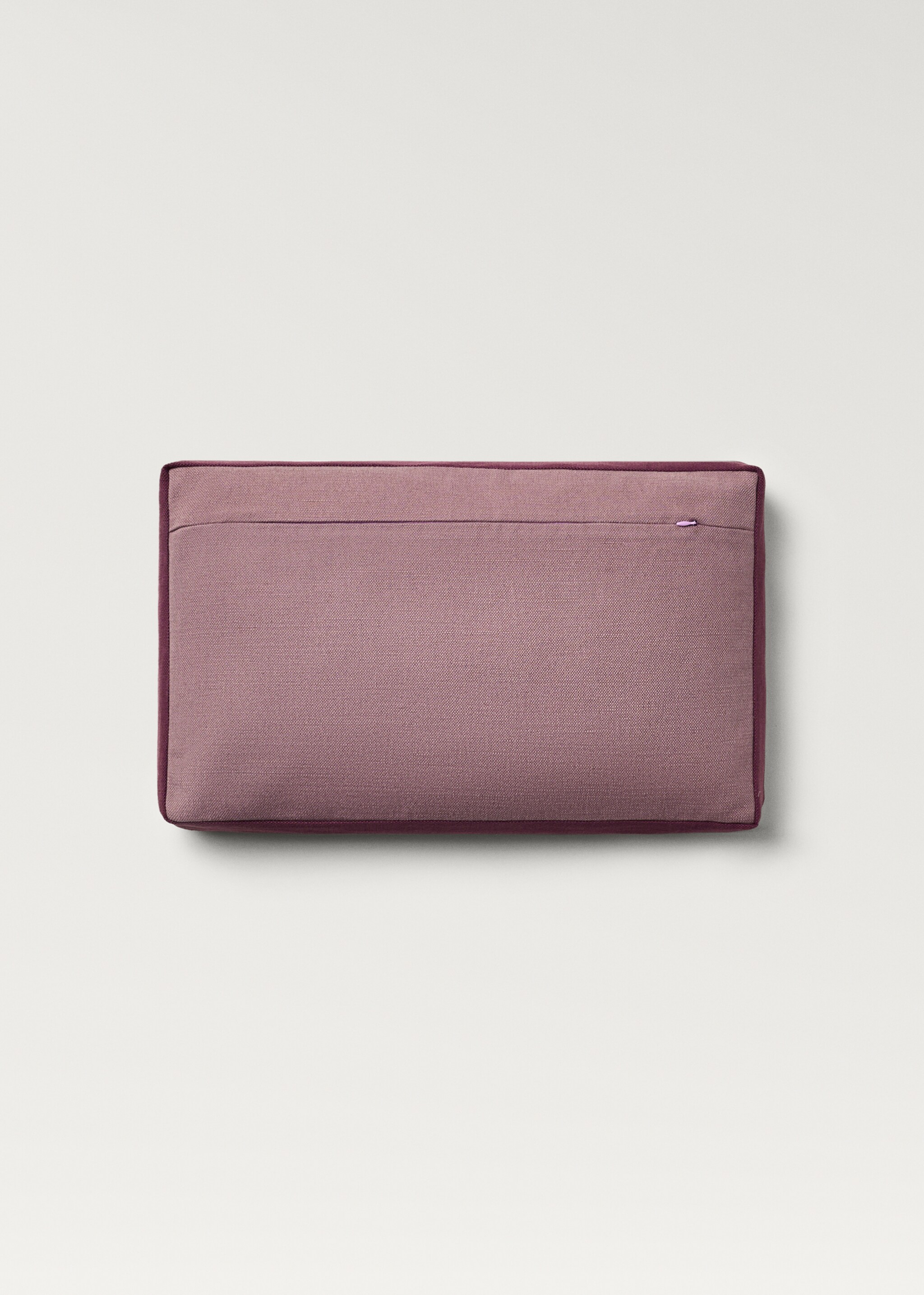 Linen two-tone box cushion cover 30x50 cm - Details of the article 1