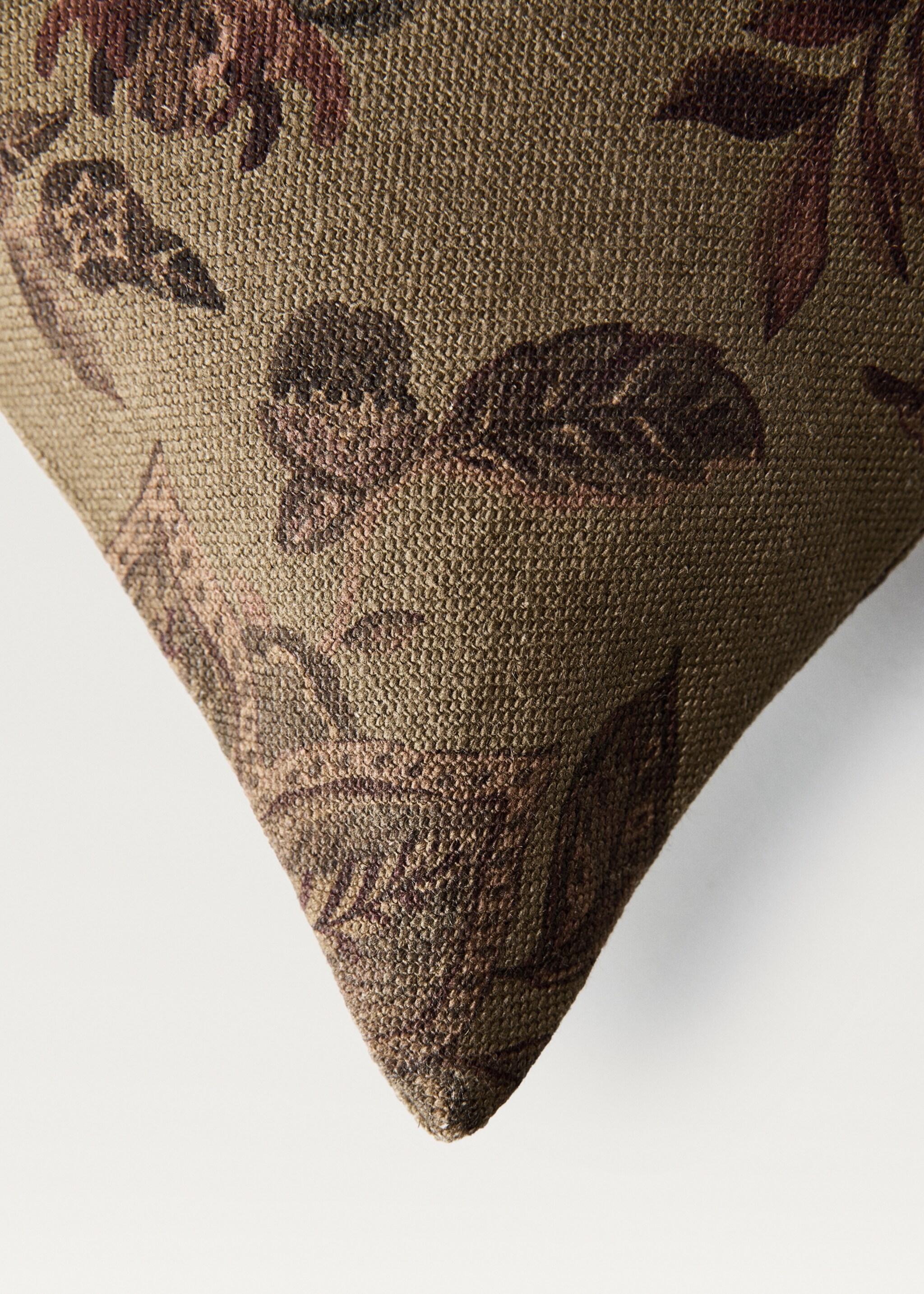 Linen floral-print cushion cover 40x60 cm - Details of the article 1