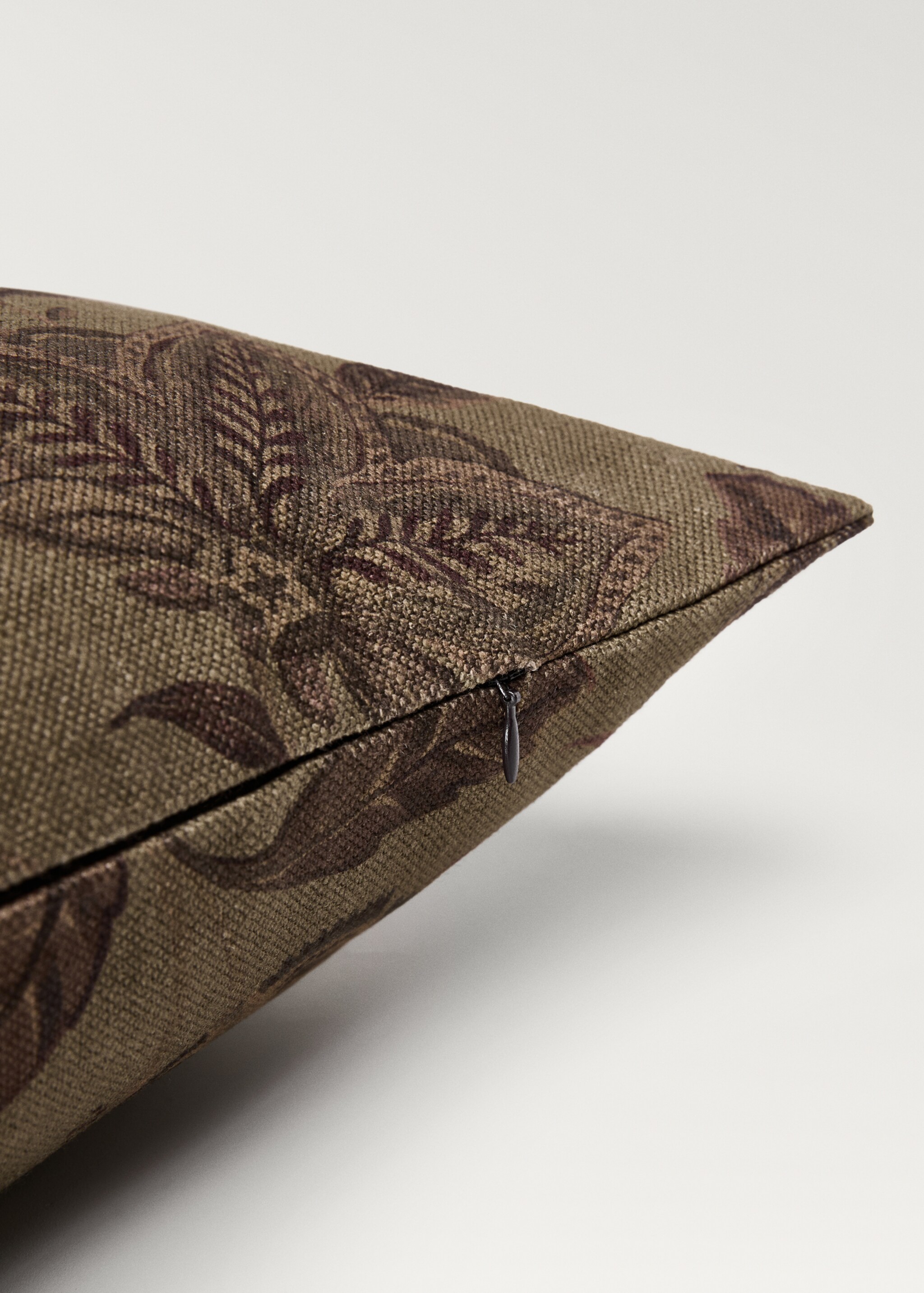 Linen floral-print cushion cover 40x60 cm - Details of the article 3