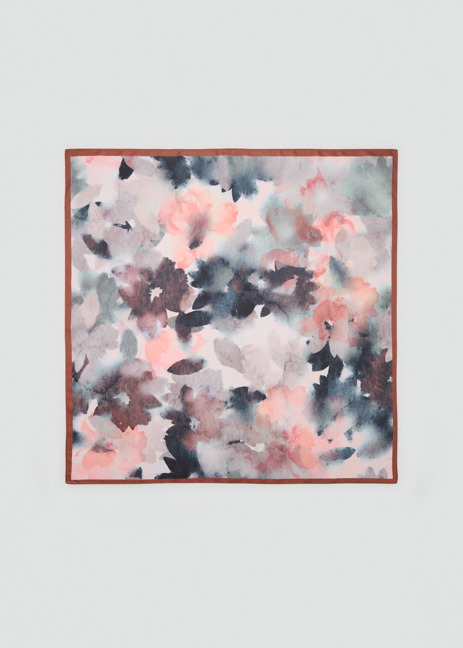 Printed satin scarf - Article without model