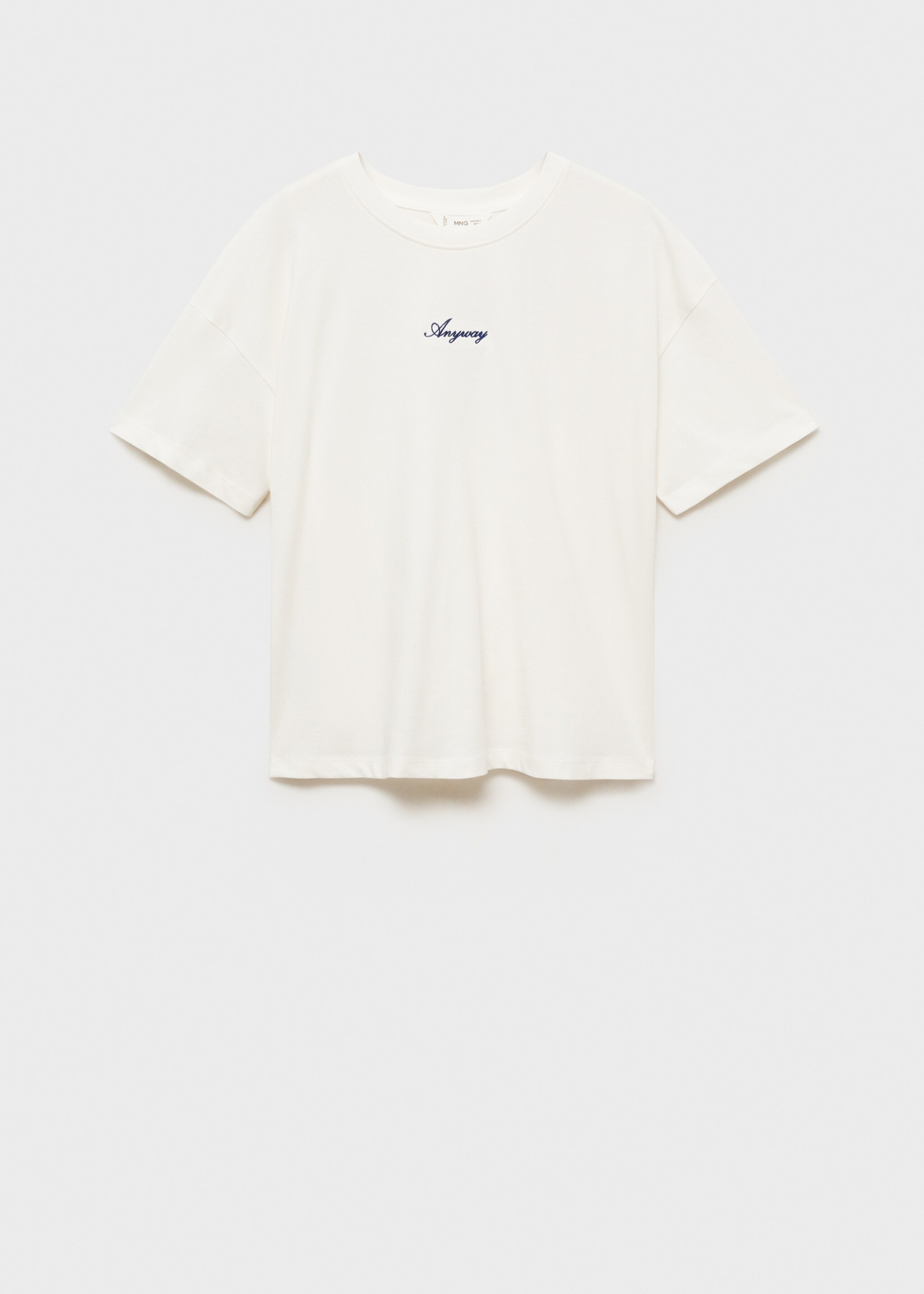 Message cotton T-shirt - Article without model
