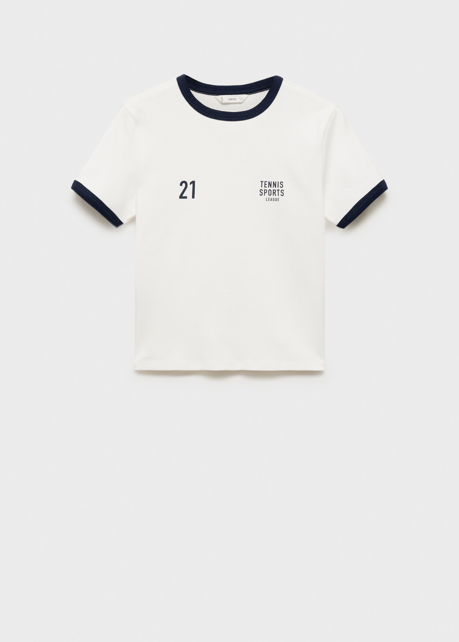 Cropped cotton T-shirt - Article without model