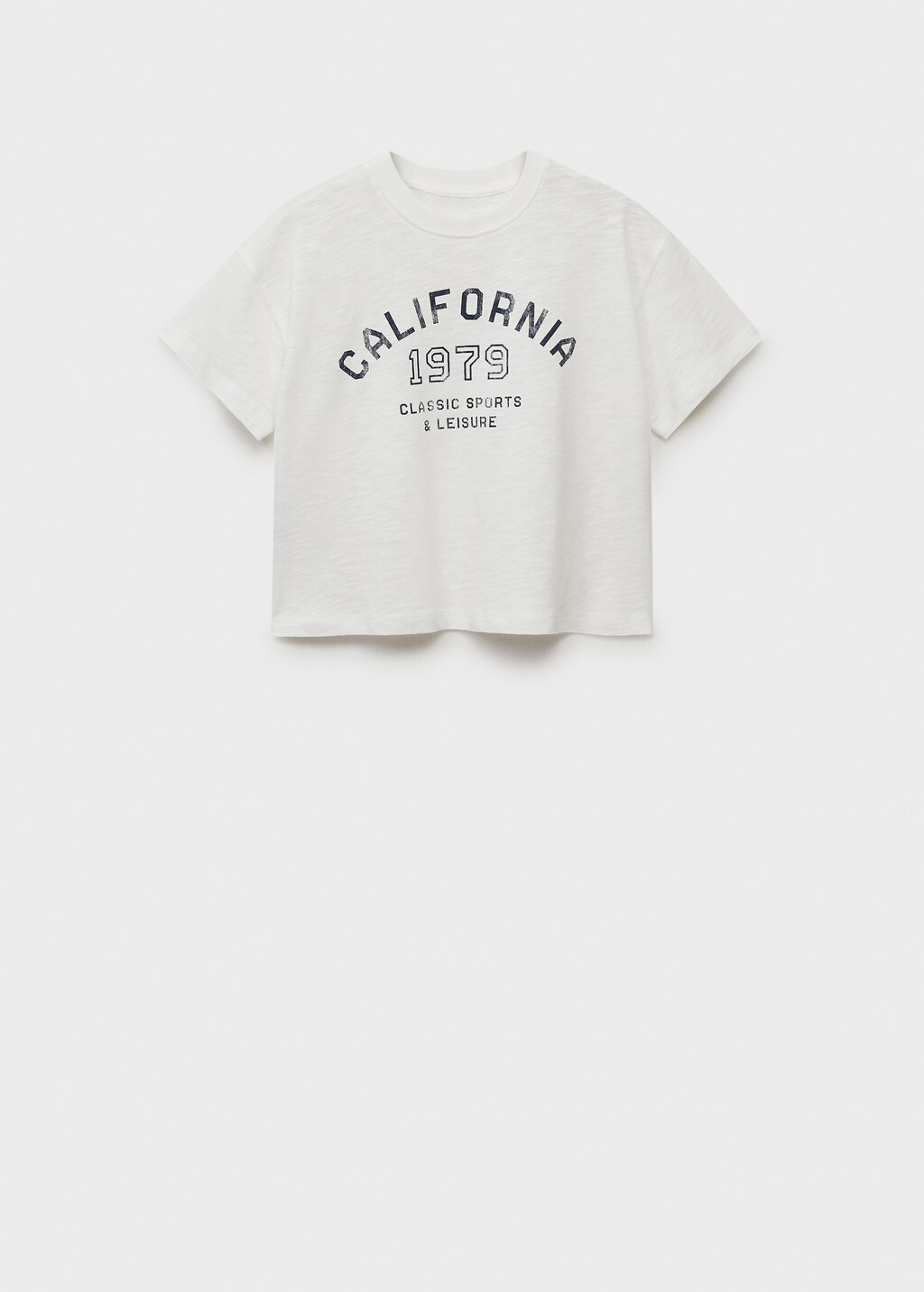 Message crop T-shirt - Teen | MANGO USA