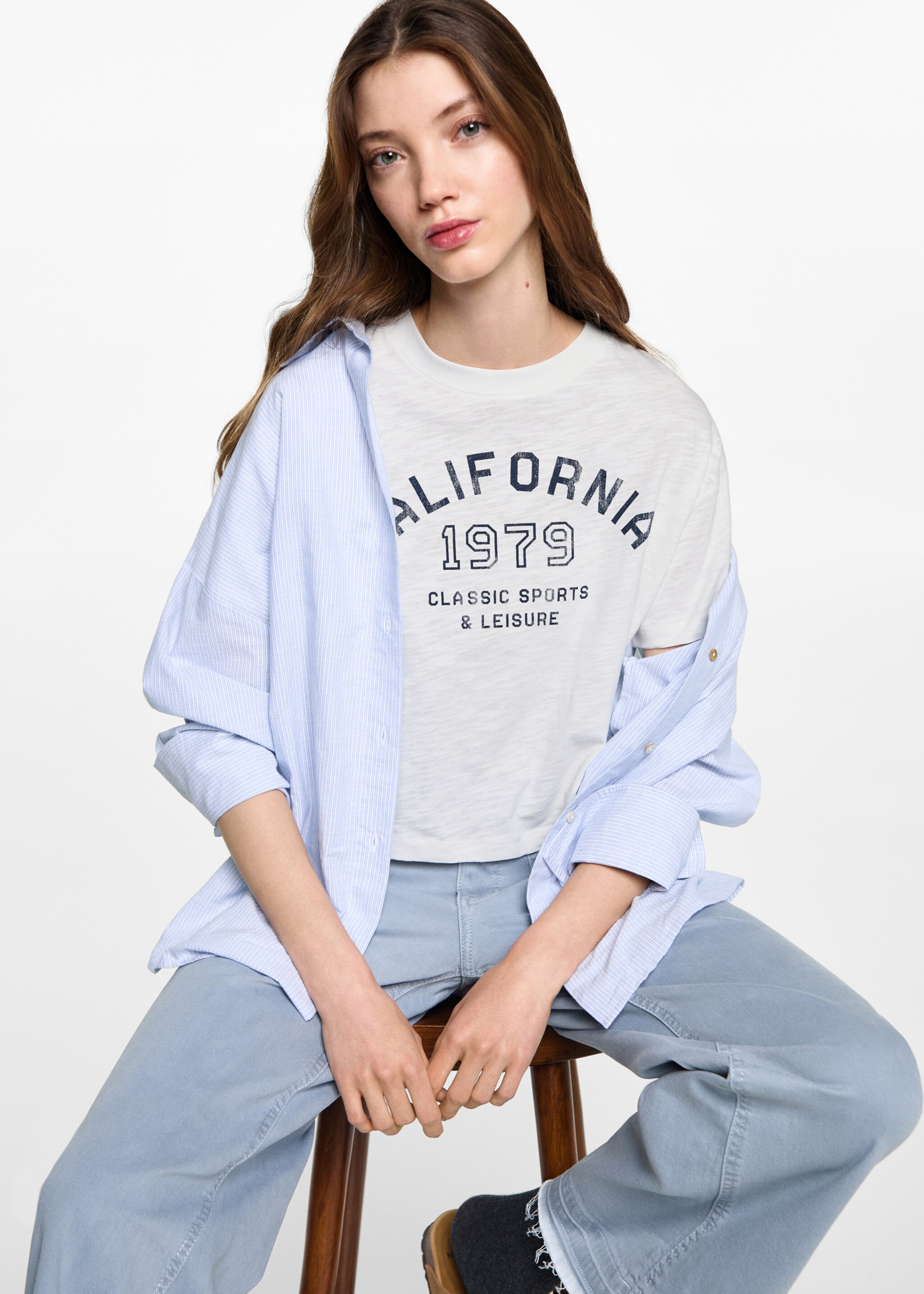 Camiseta crop mensaje - Detalle del artículo 2