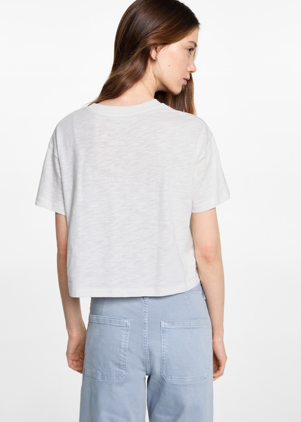 Message crop T-shirt - Teen | MANGO USA