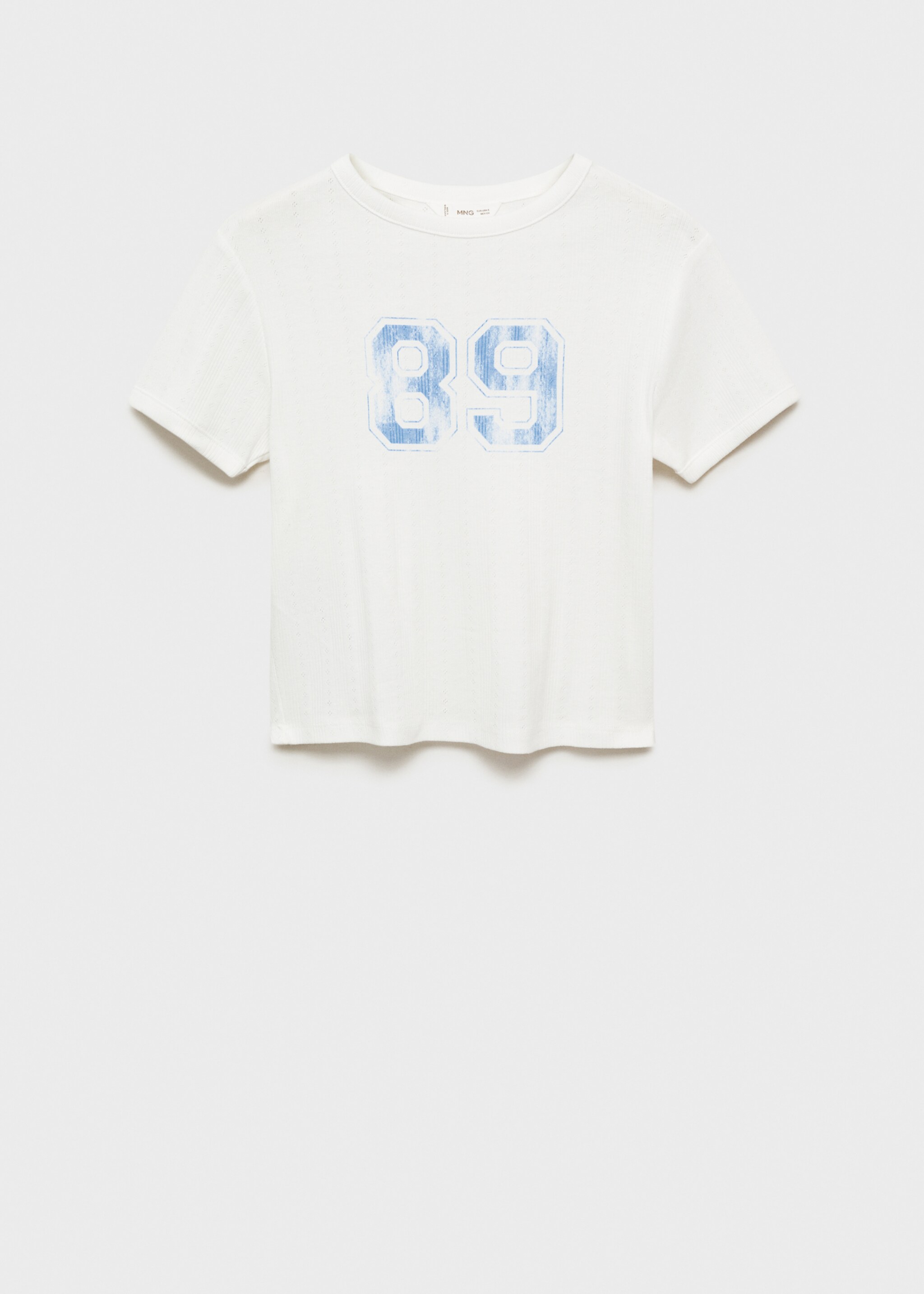 Cropped short-sleeved t-shirt - Article without model