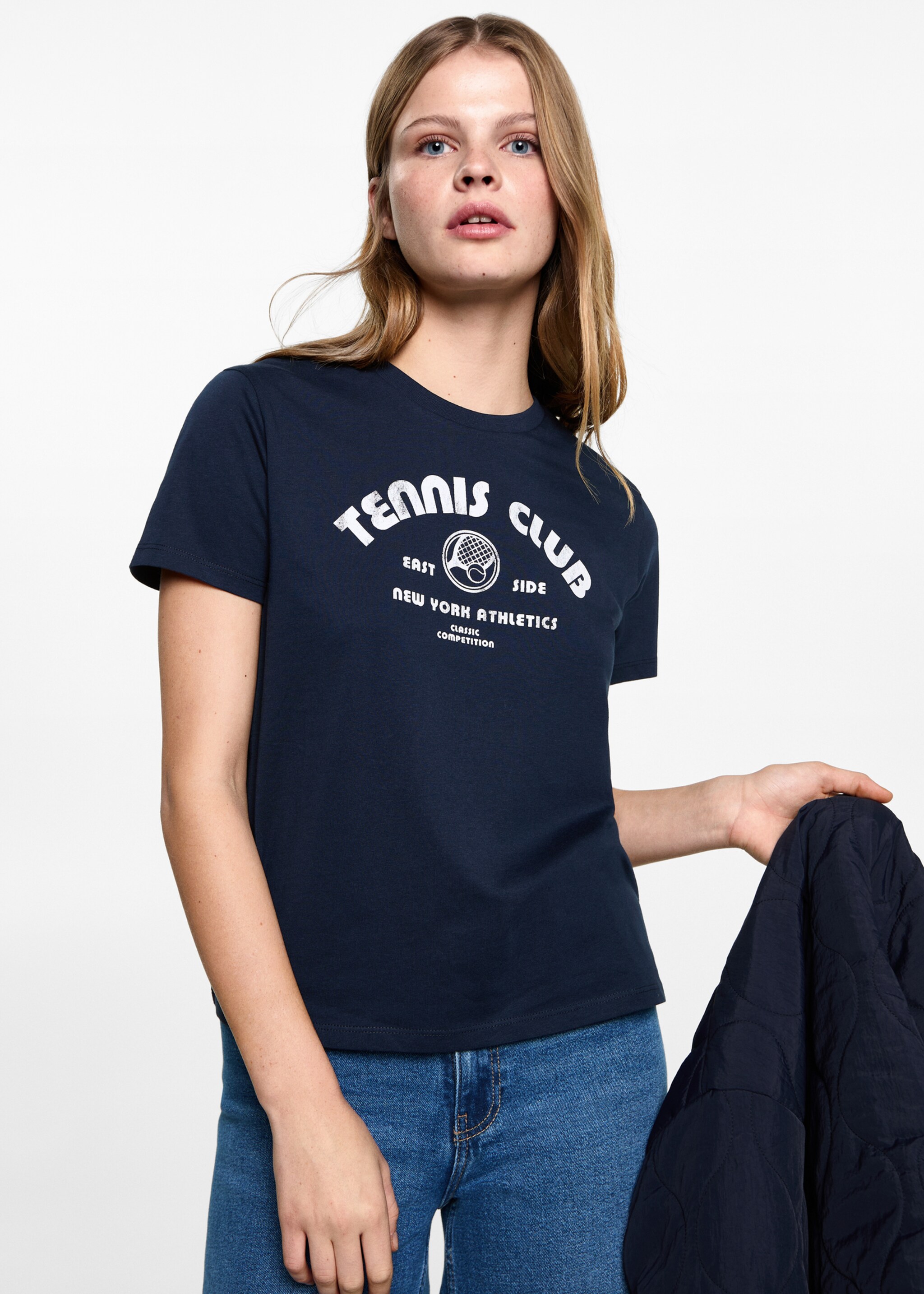 Short-sleeved t-shirt with message - Medium plane