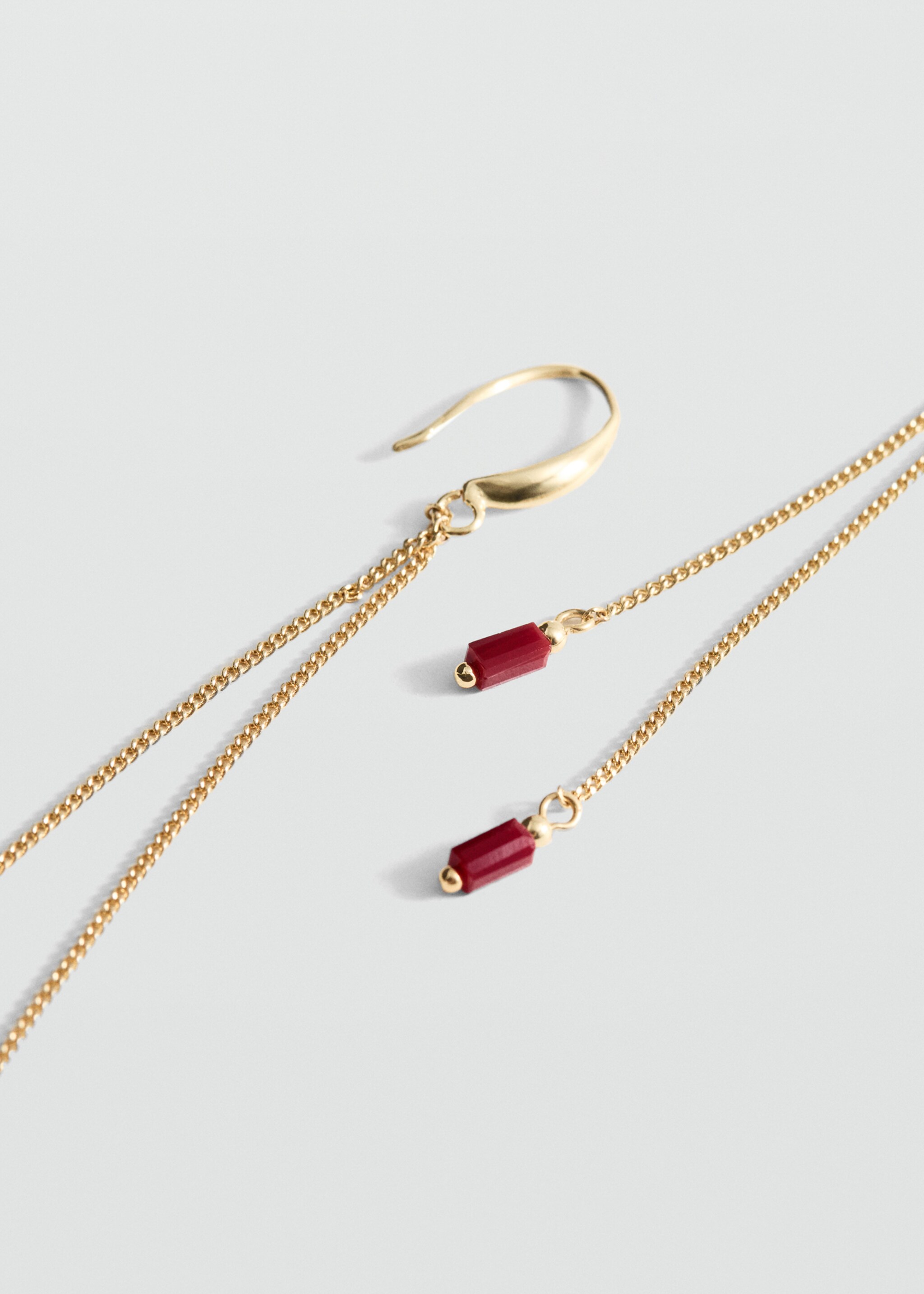 Cascade crystal earrings - Medium plane