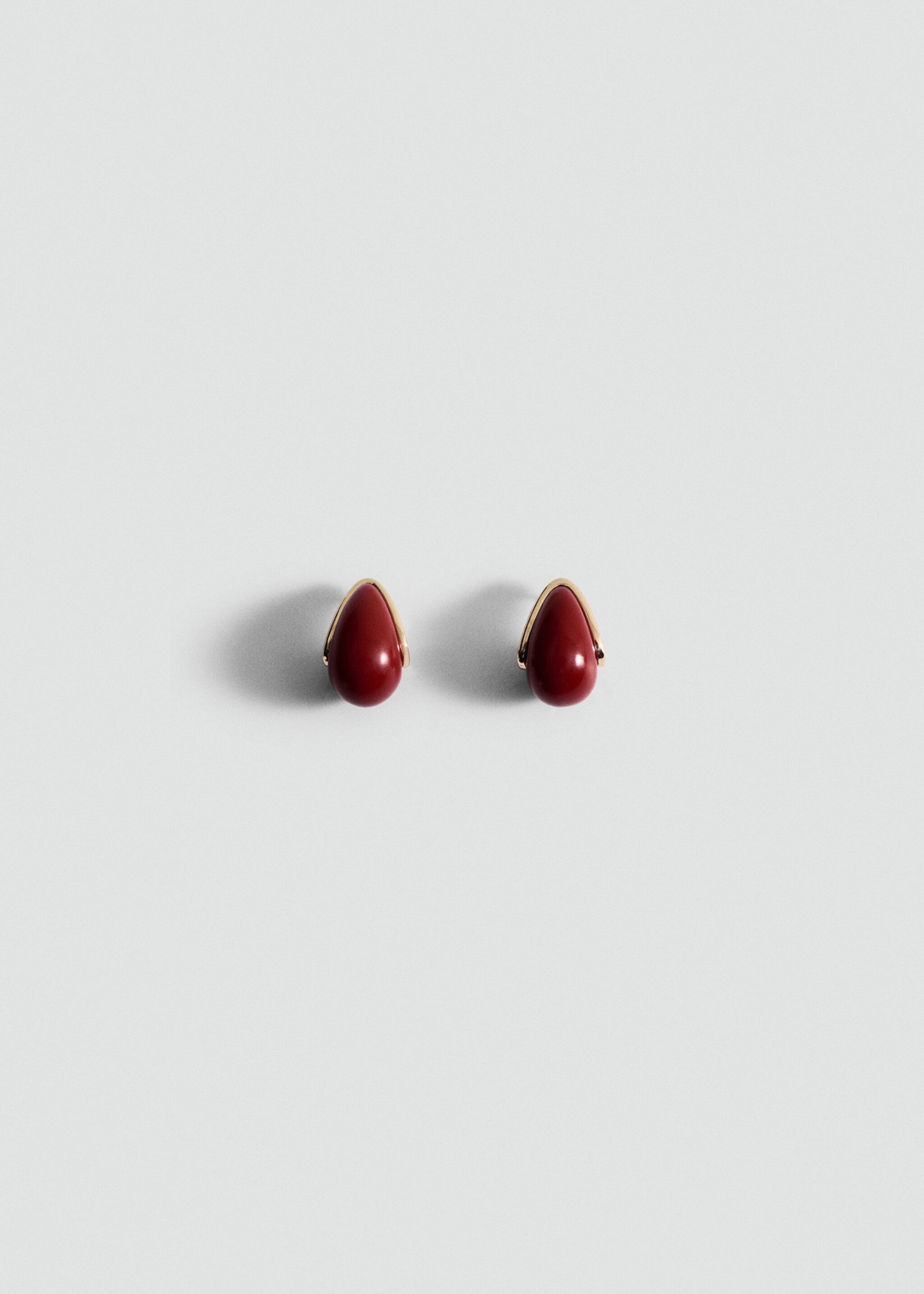 Resin drop earrings - Article without model