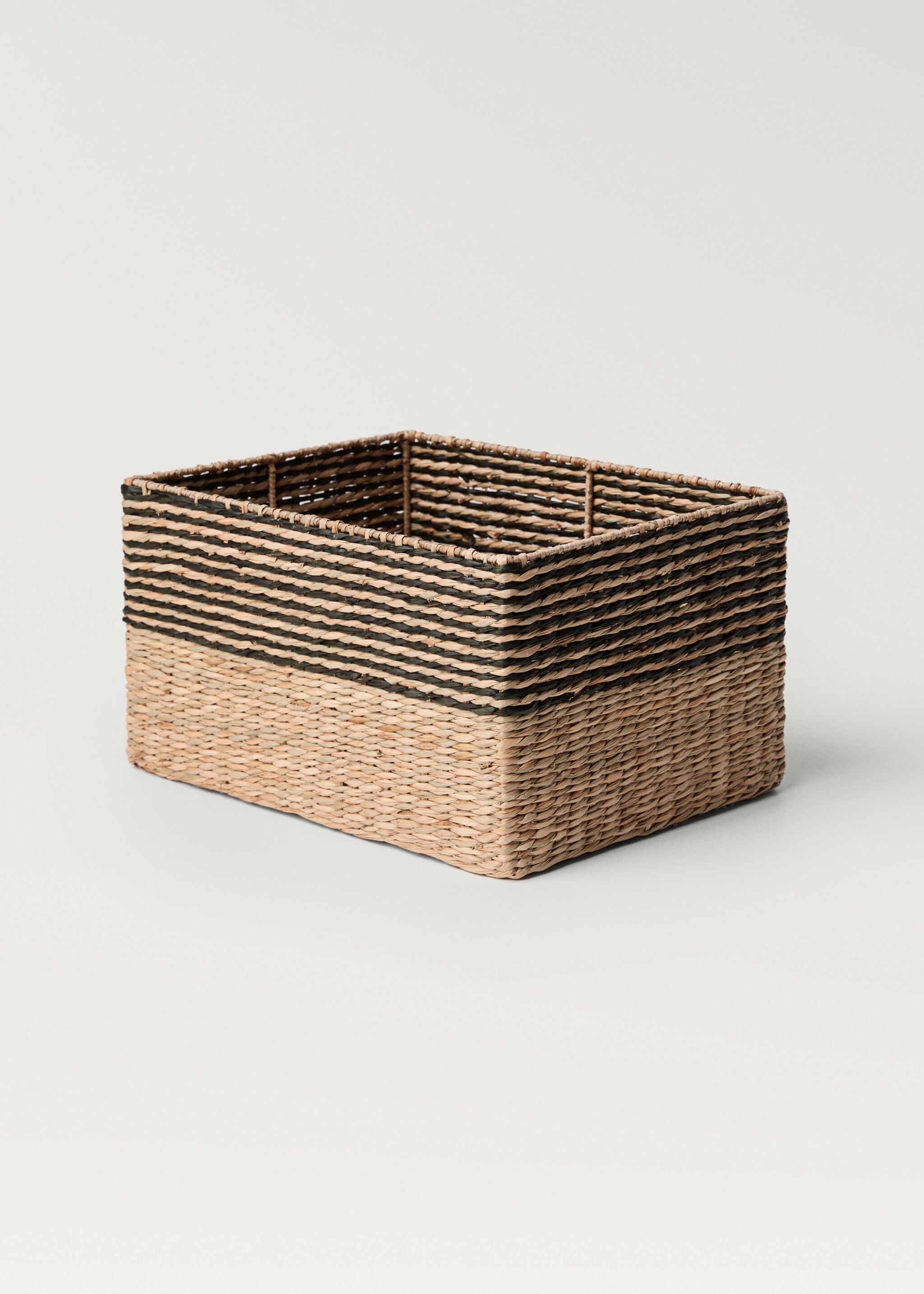 Basket seagrass design small stripes - Детальніше про товар 1